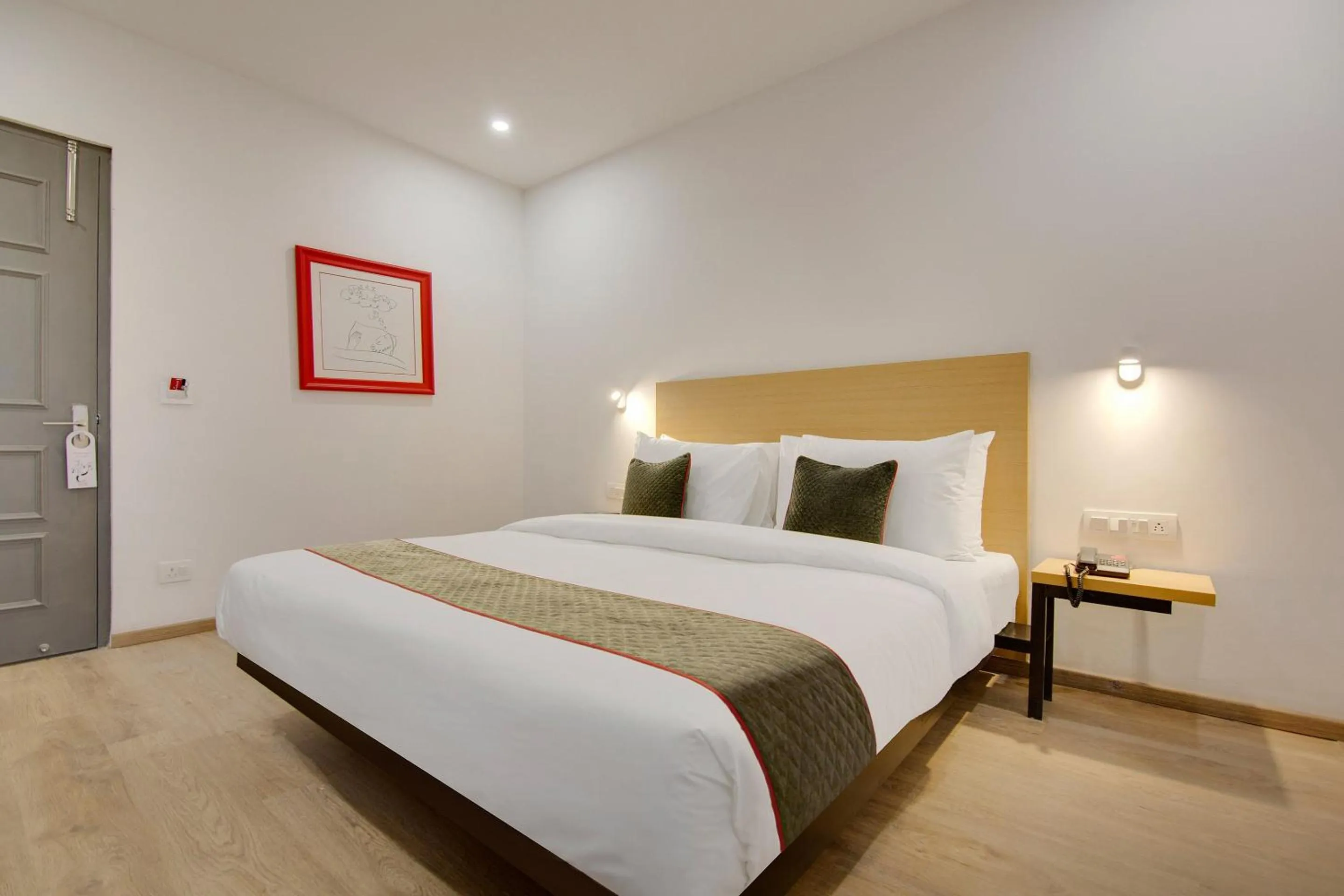 Bedroom, Bed in Super Townhouse 204 Sector 49 Near Logix city centre