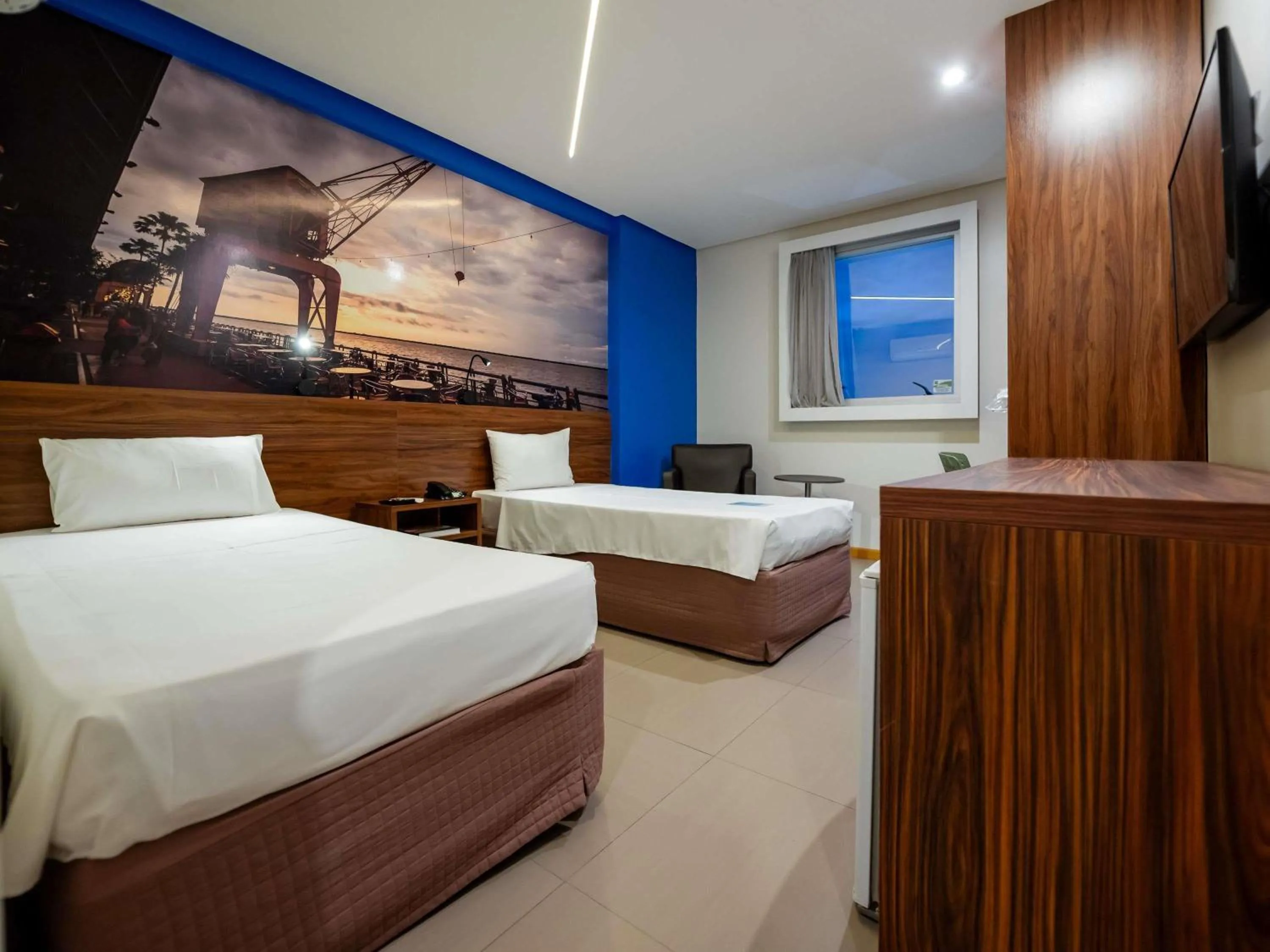 Bedroom, Bed in Ibis Styles Belém Hangar