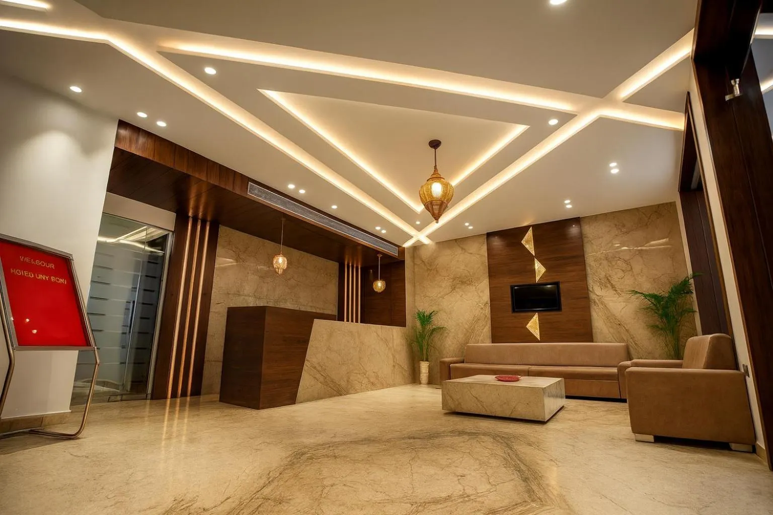 Lobby or reception in HOTEL TEN SQUARE - 5 Minutes from The Taj Mahal