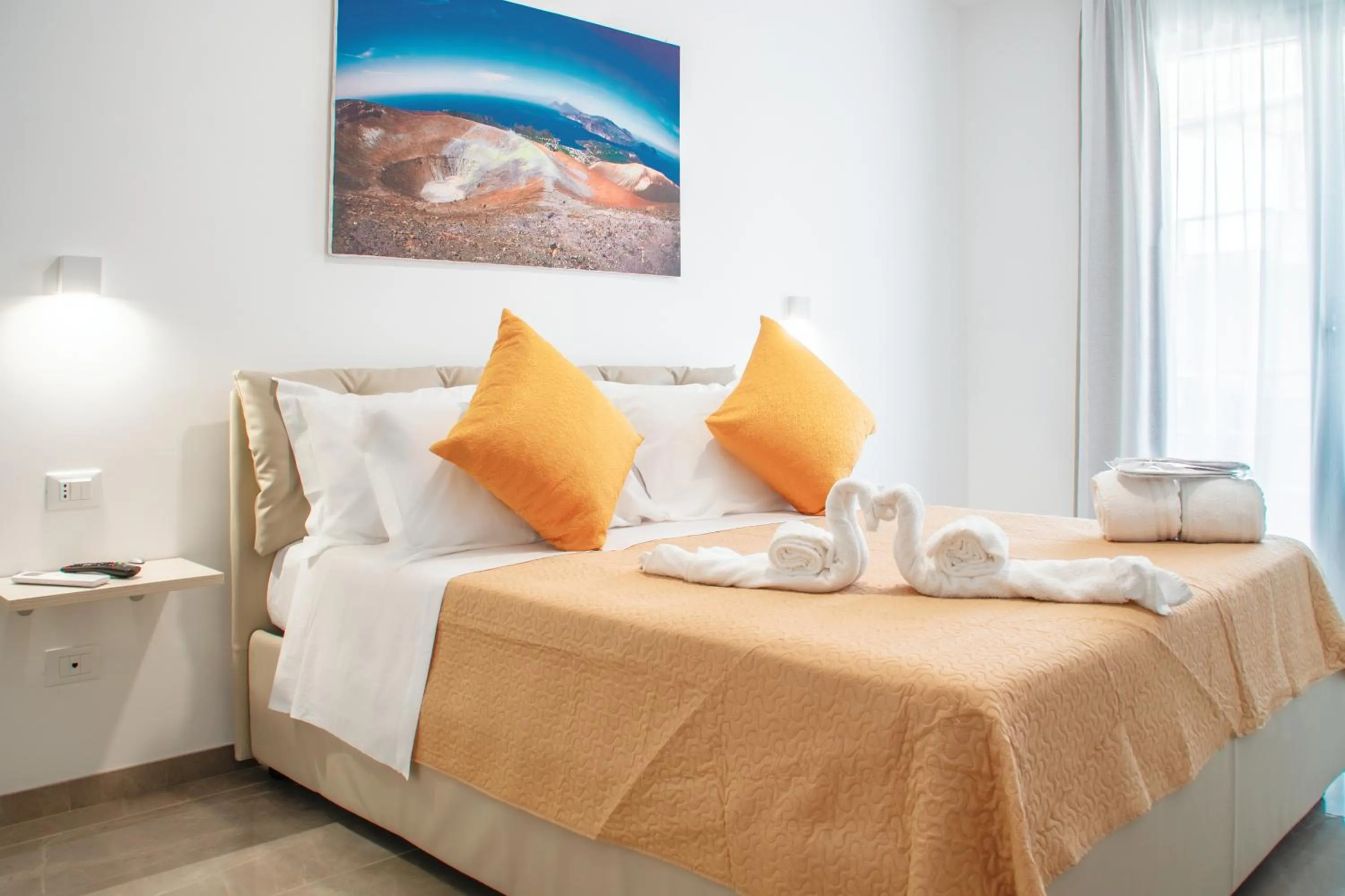 Bed in Mediterraneo Palace Luxury Affittacamere