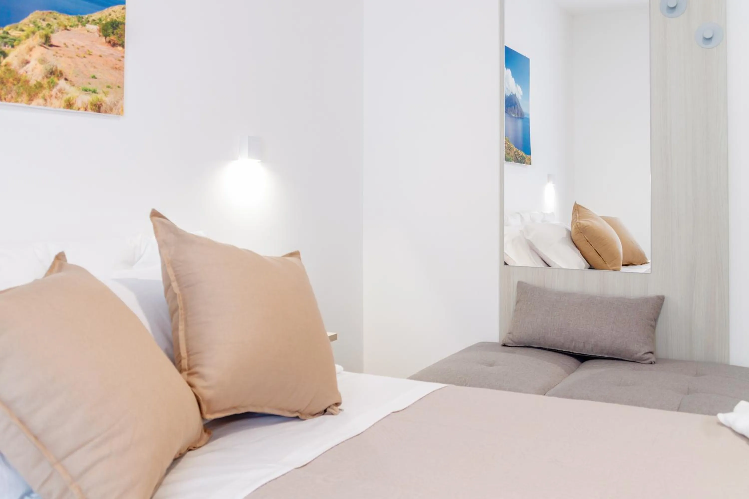 Bed in Mediterraneo Palace Luxury Affittacamere