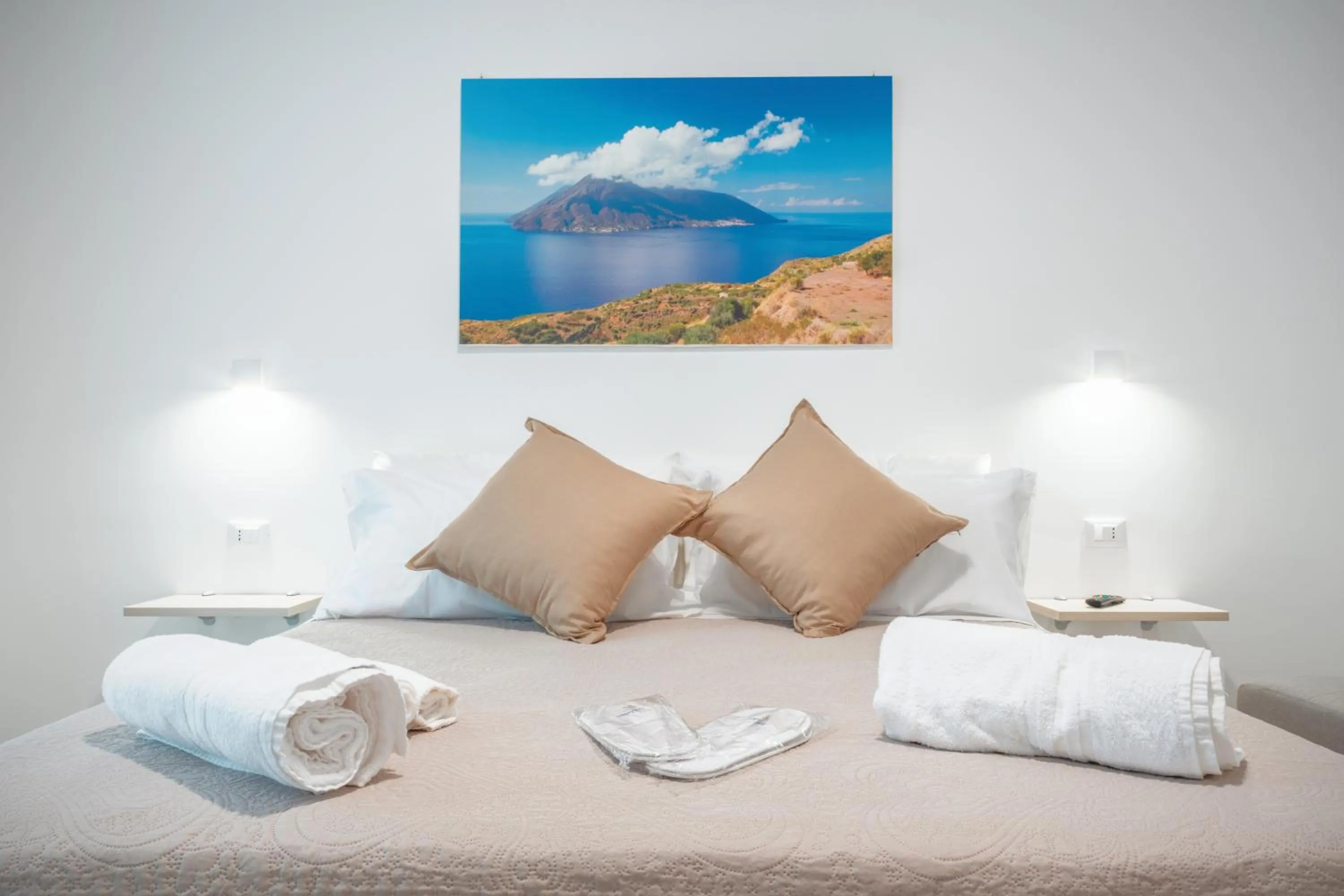 Bed in Mediterraneo Palace Luxury Affittacamere