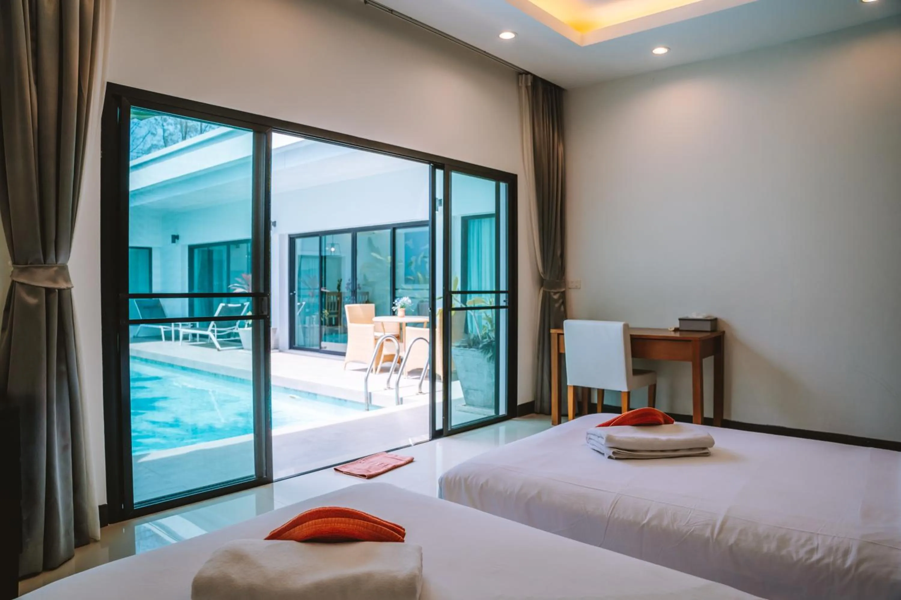 Bedroom, Bed in Layantara Villas