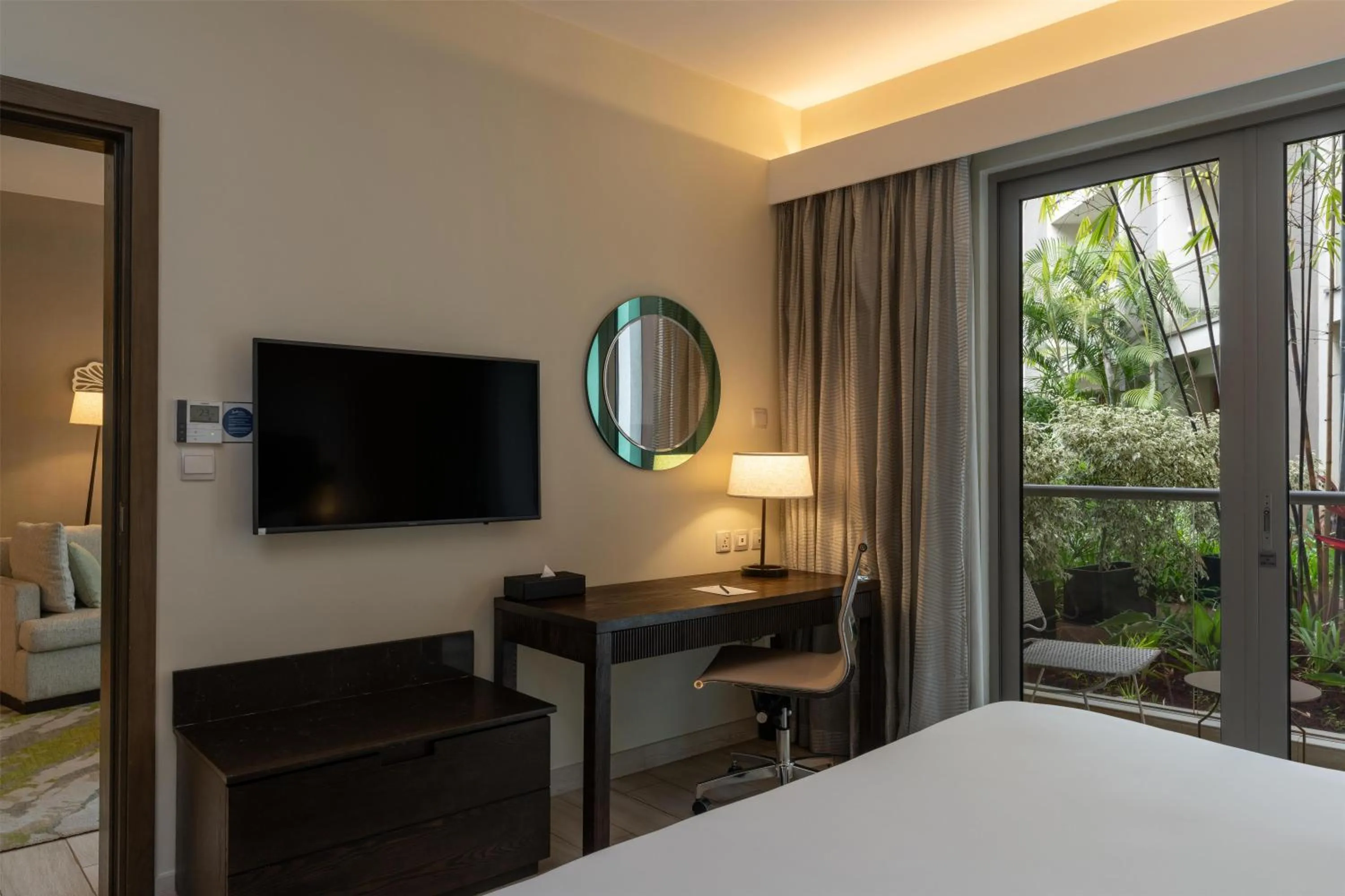 View (from property/room), Bed in Radisson Blu Hotel & Residence Nairobi Arboretum