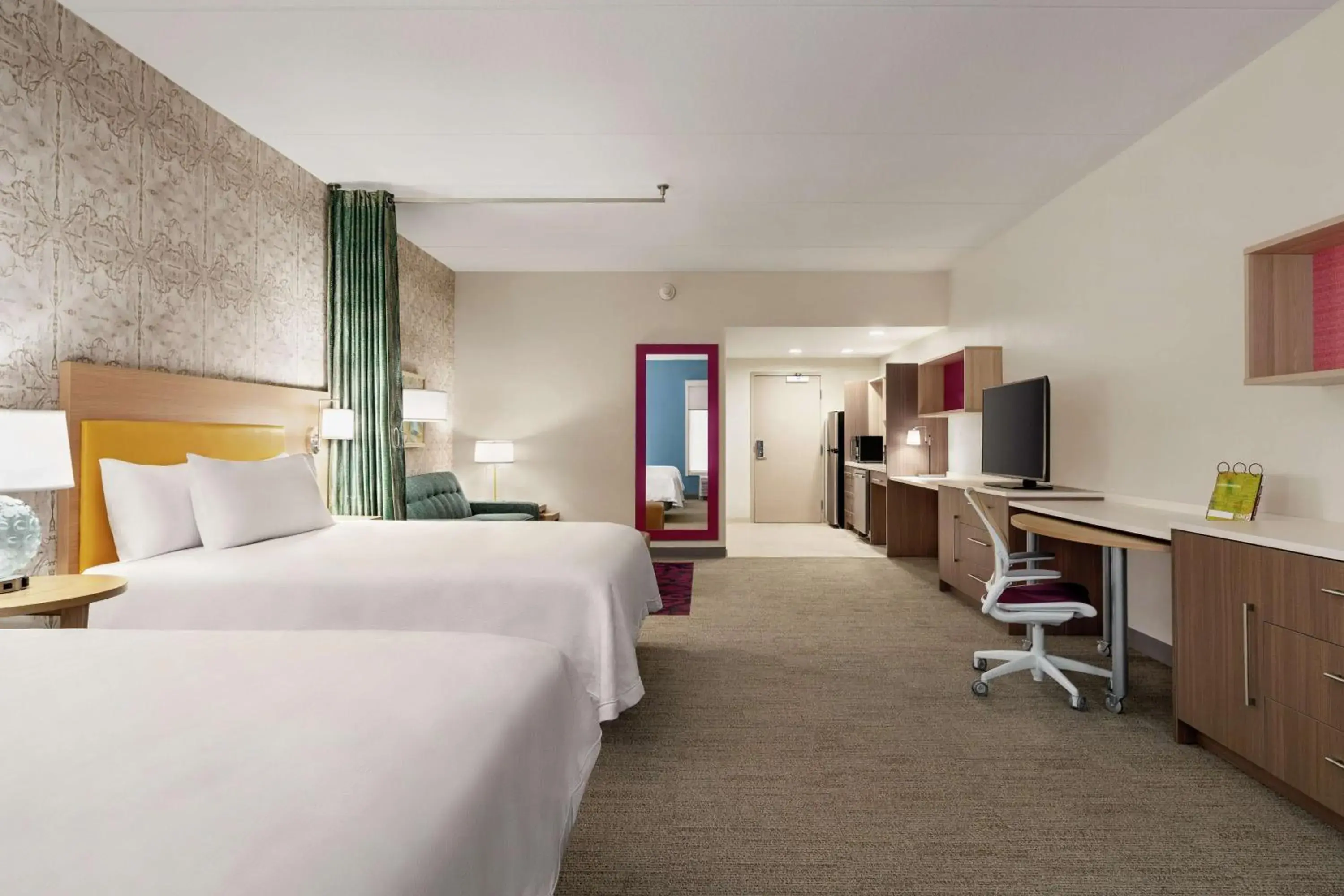 Bedroom, Bed in Home2 Suites By Hilton Glen Mills Chadds Ford Bedroom, Bed in Home2 Suites By Hilton Glen Mills Chadds Ford