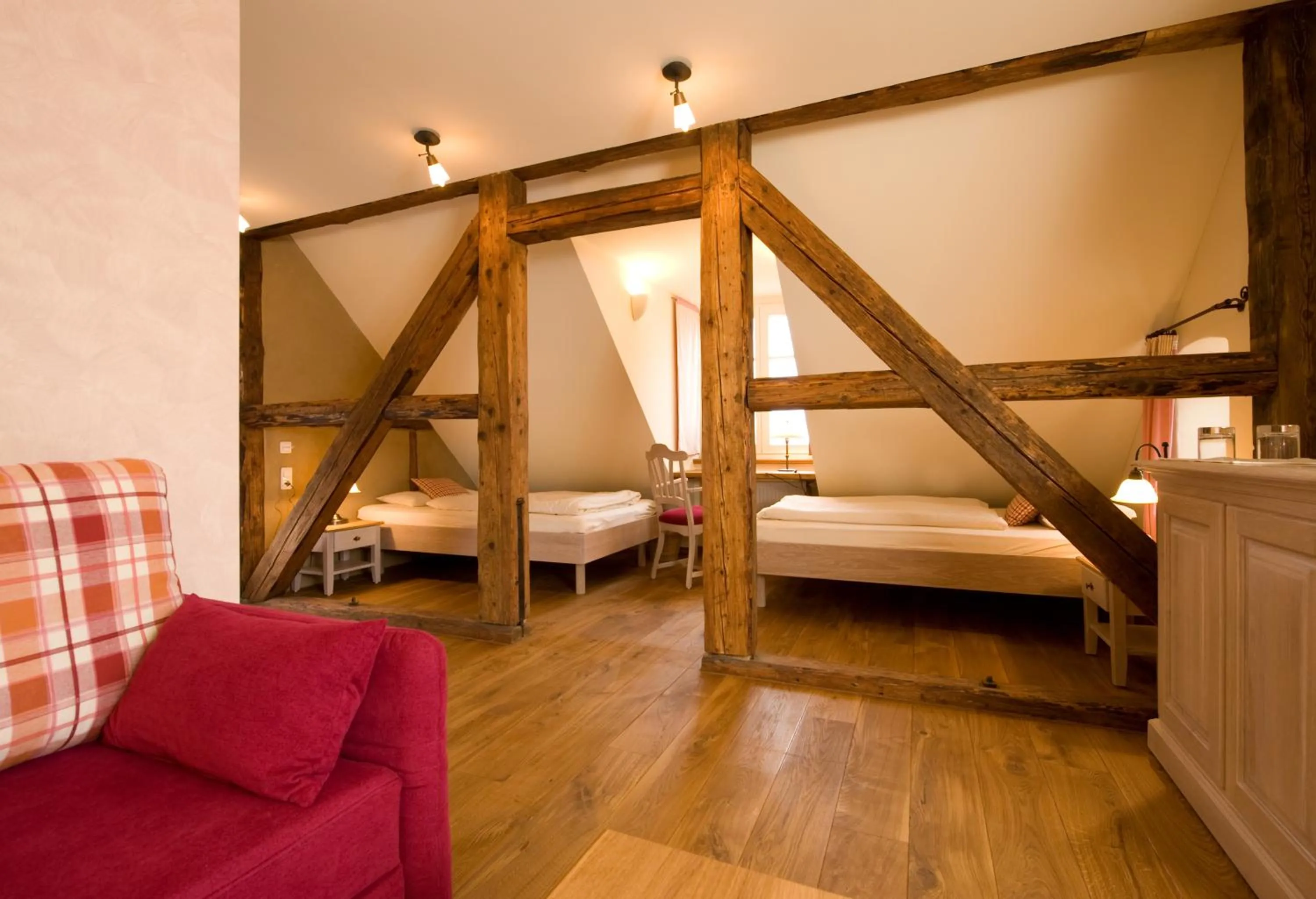 Photo of the whole room, Bed in Hotel Gutshaus Parin - Bio- und Gesundheitshotel