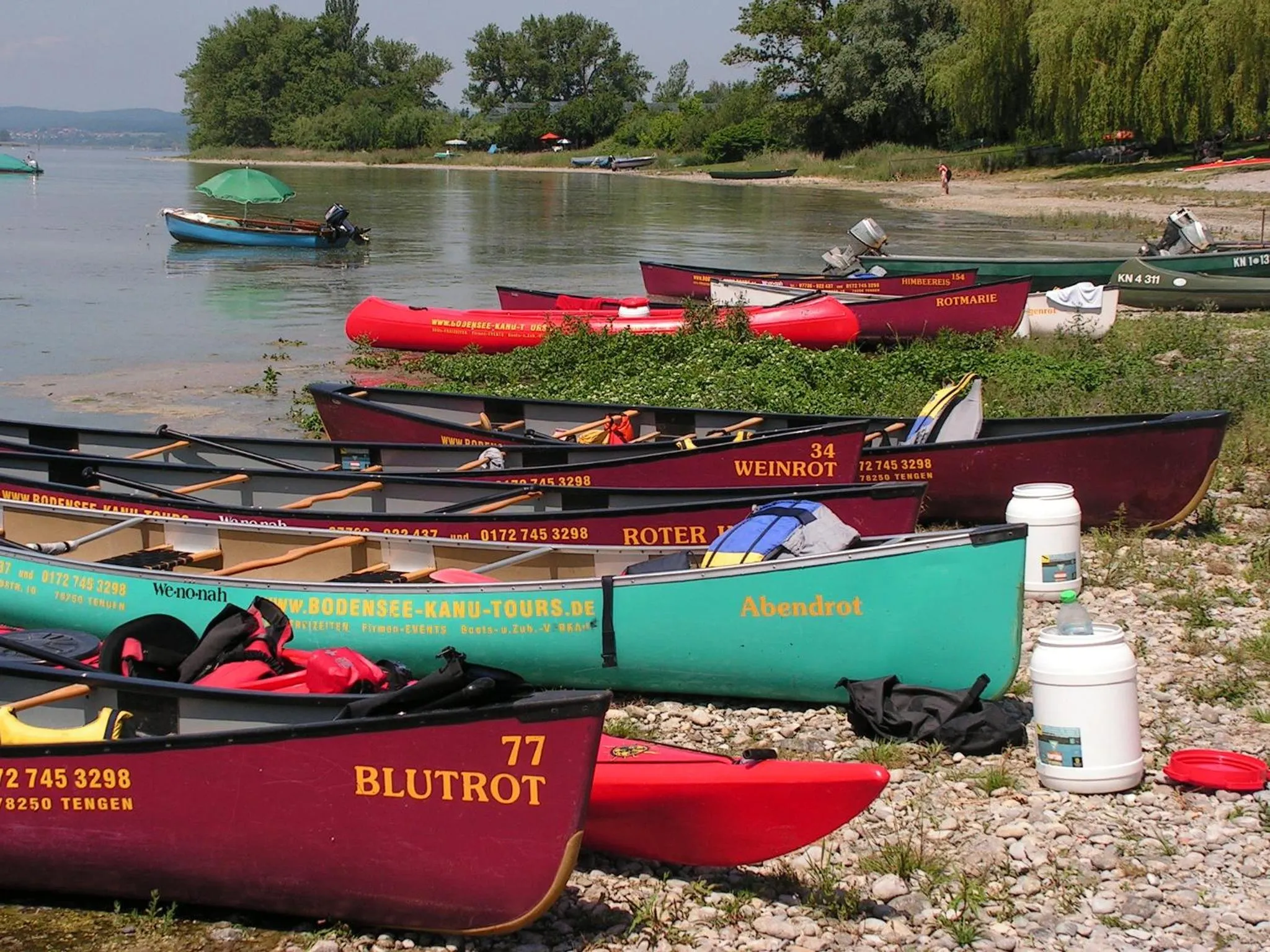 Canoeing in Naturfreundehaus Bodensee