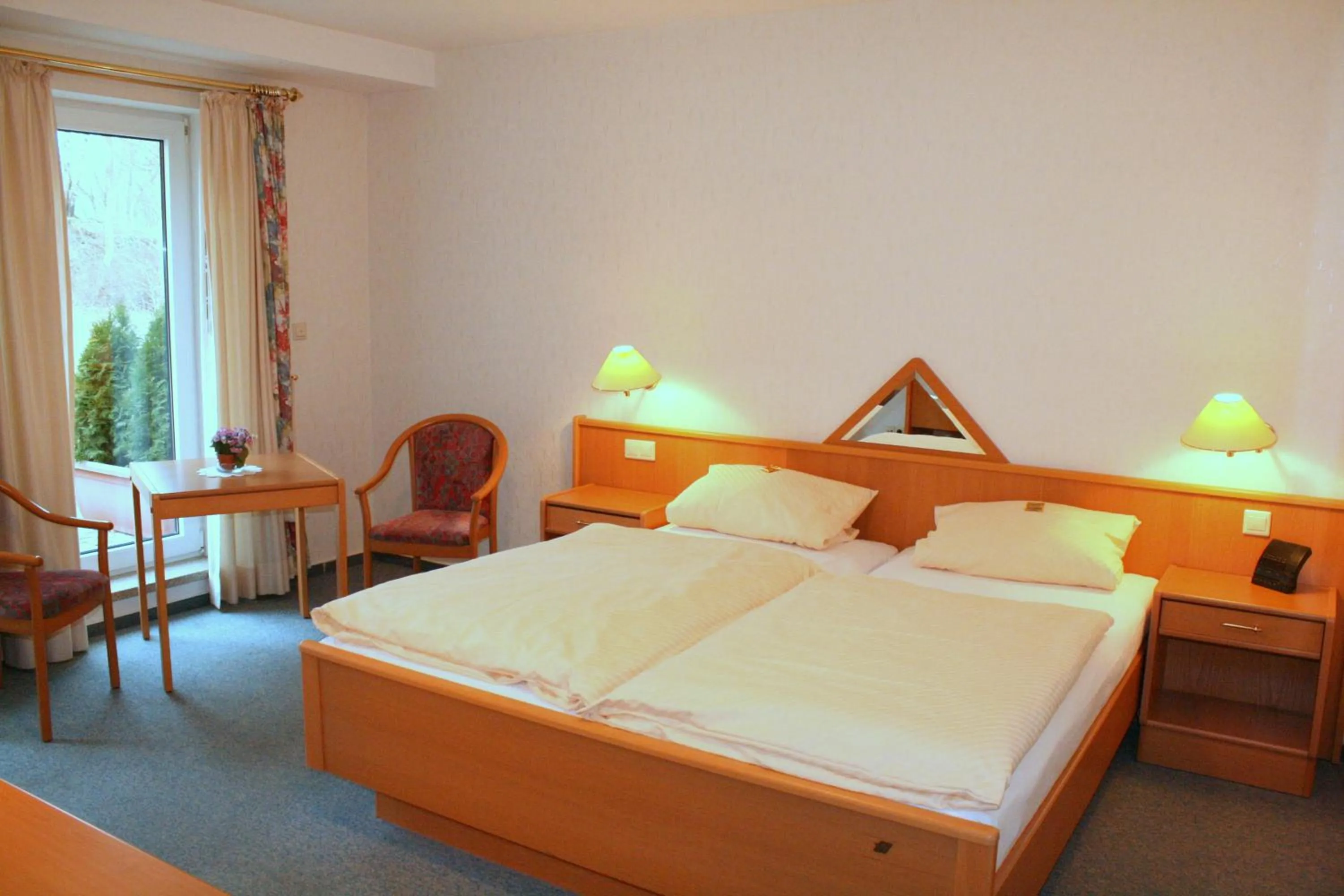 Photo of the whole room, Bed in Hotel Haus Hellhohl Garni