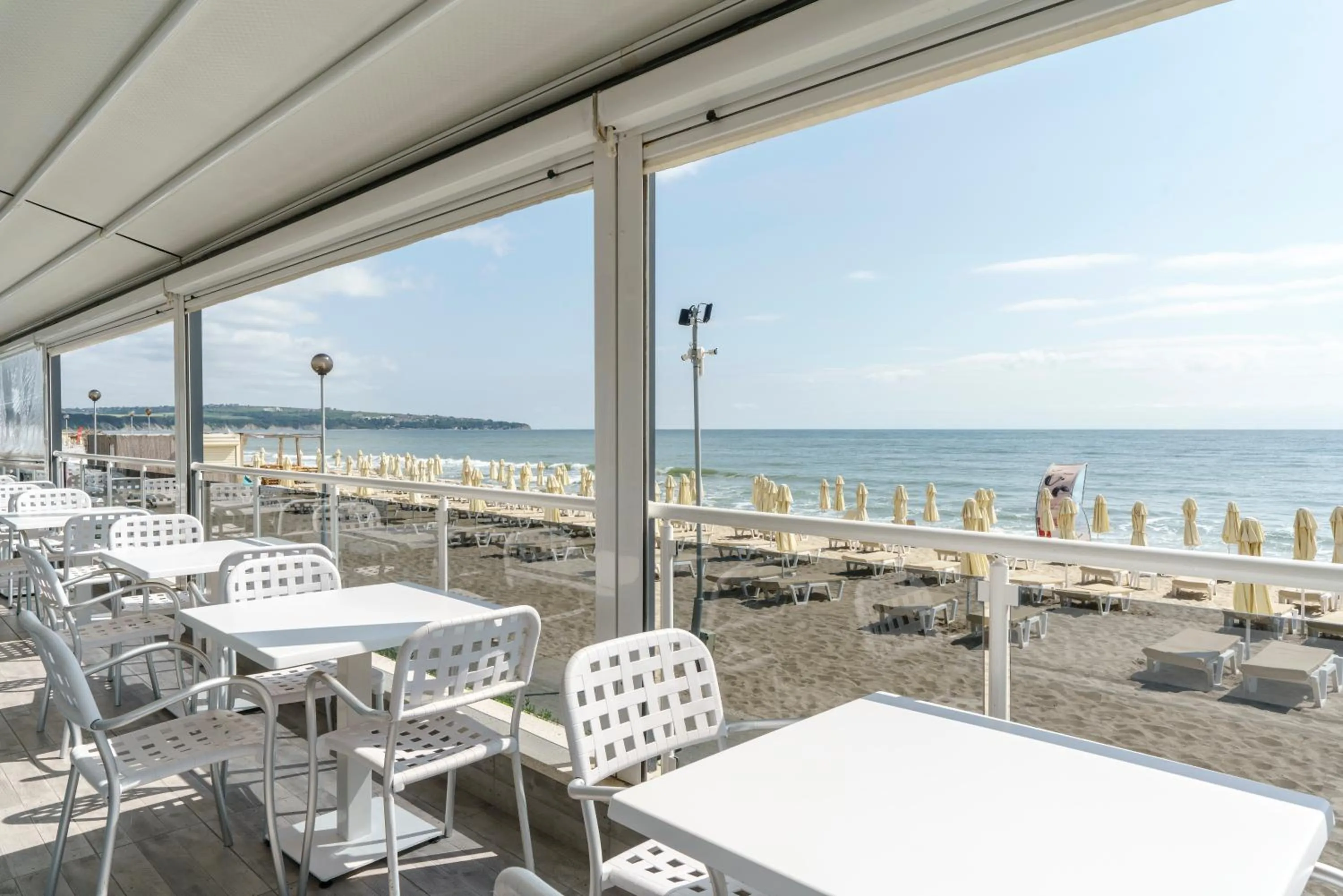 Balcony/Terrace in AluaSun Helios Beach - All Inclusive