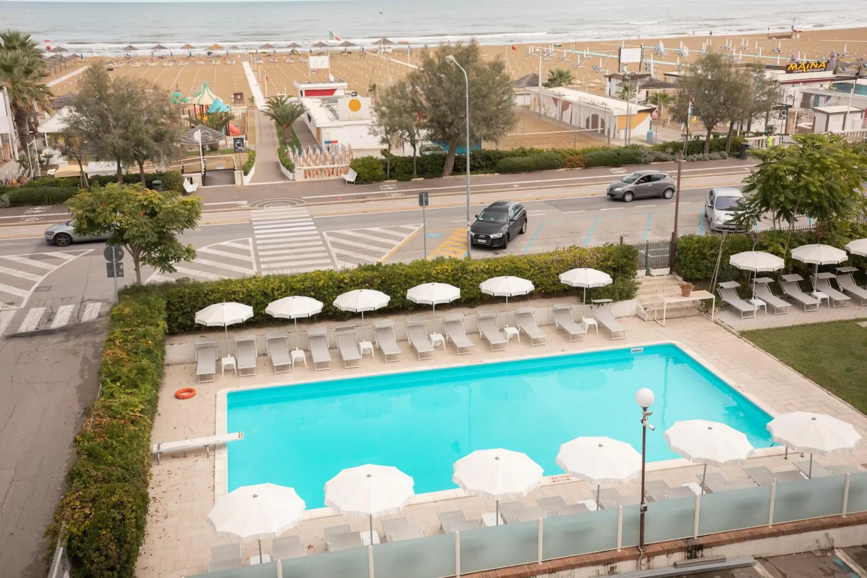 Pool View in Hotel Villa Augustea