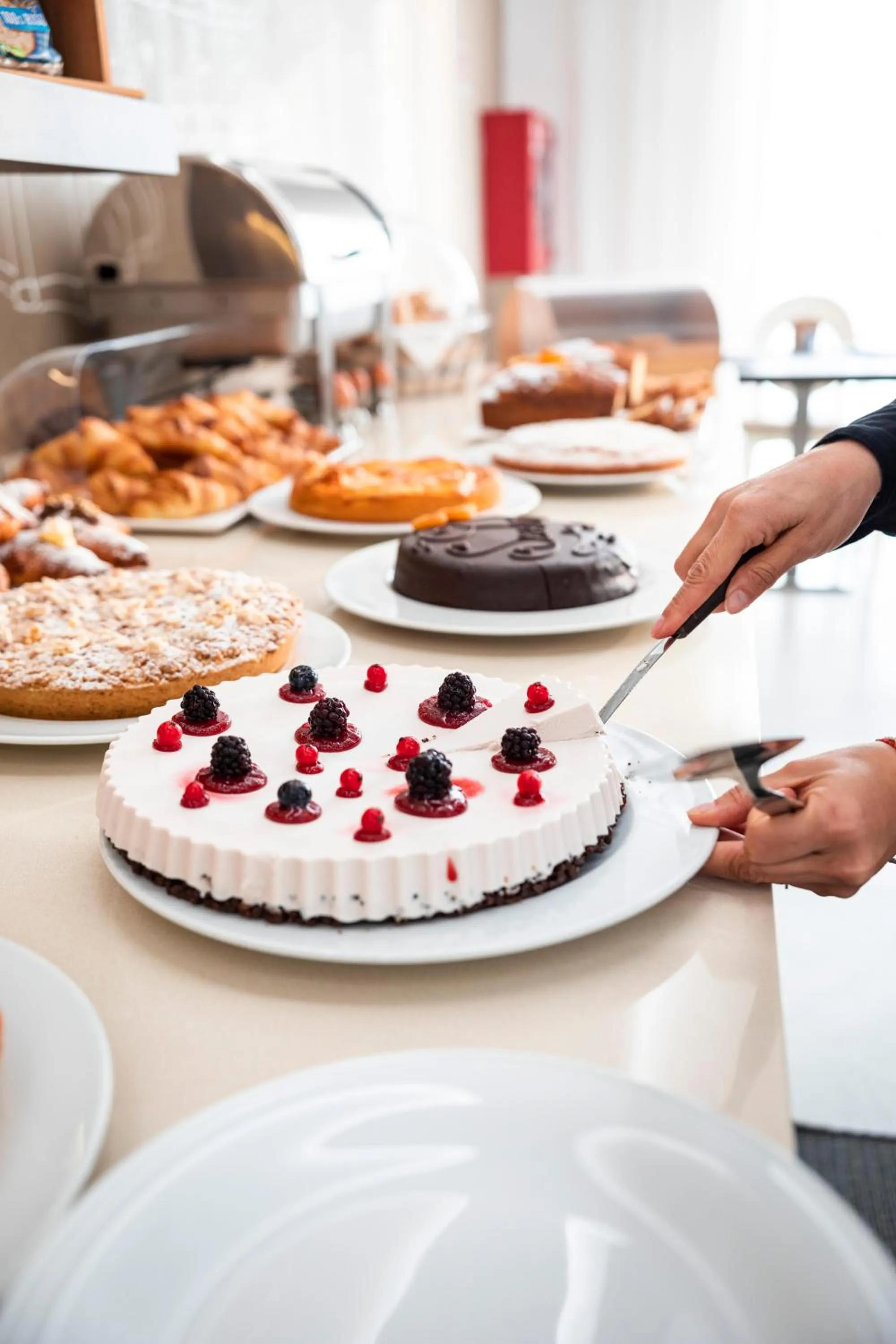 Buffet breakfast in Hotel Villa Augustea