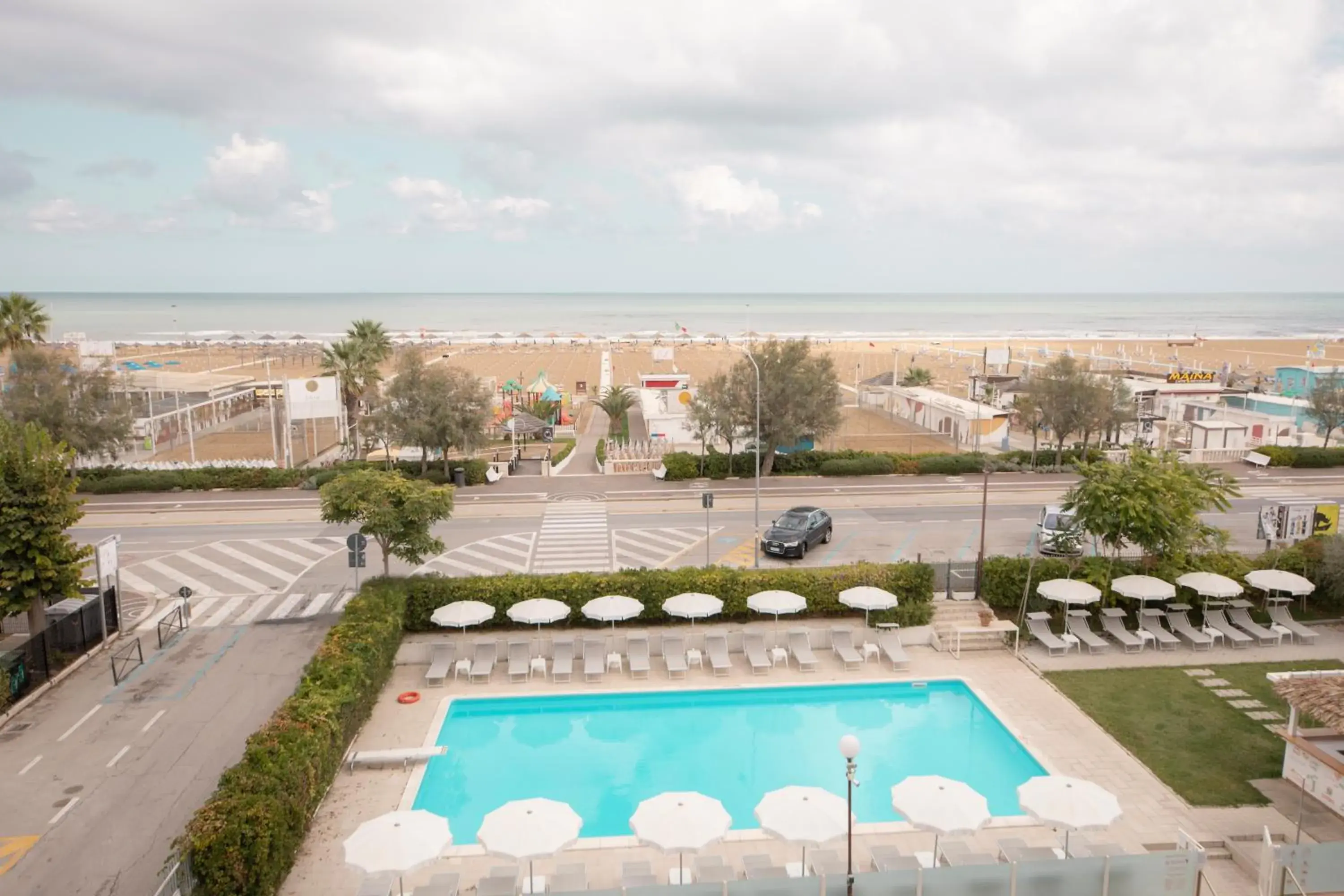 Swimming pool, Pool View in Hotel Villa Augustea