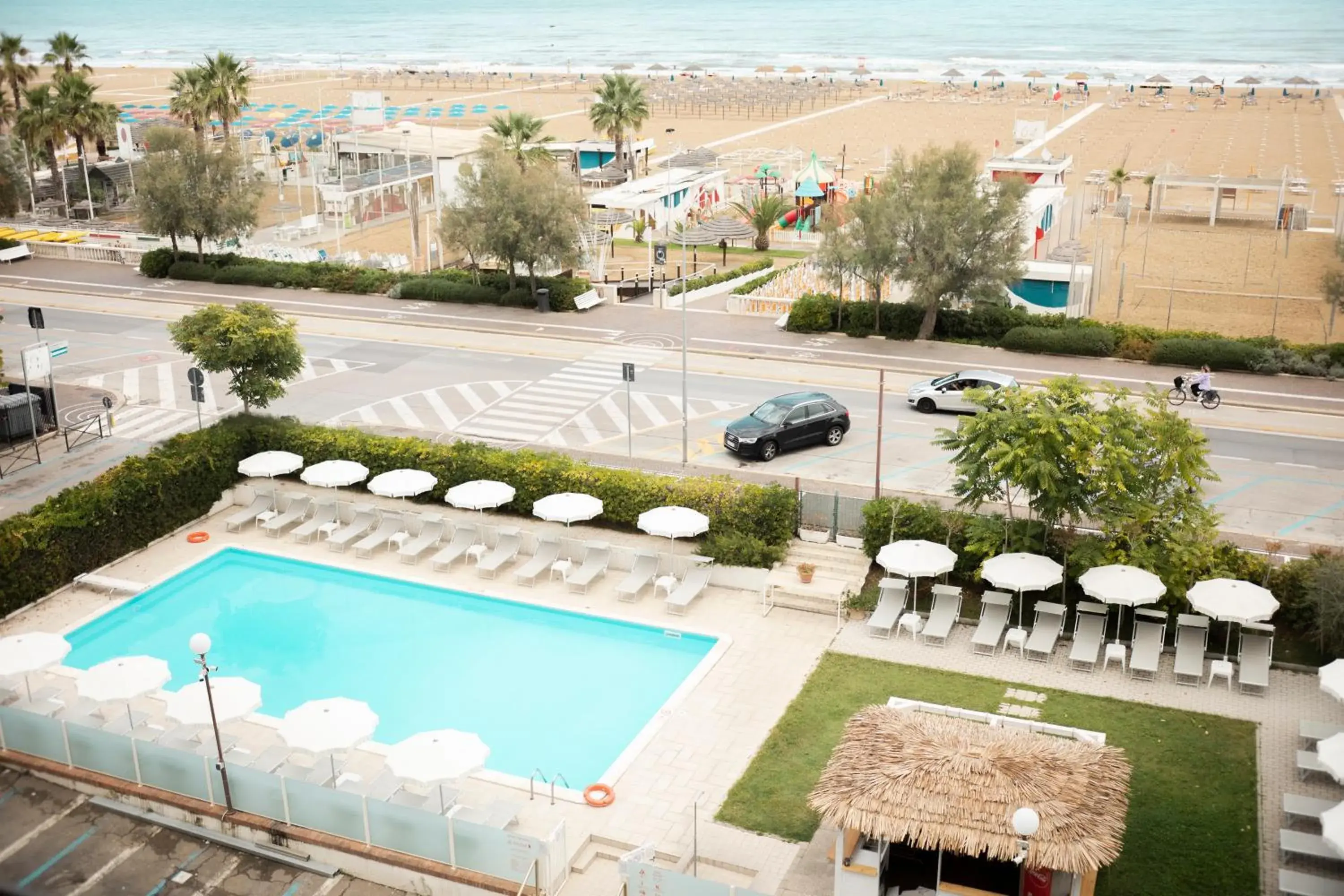 Beach, Pool View in Hotel Villa Augustea