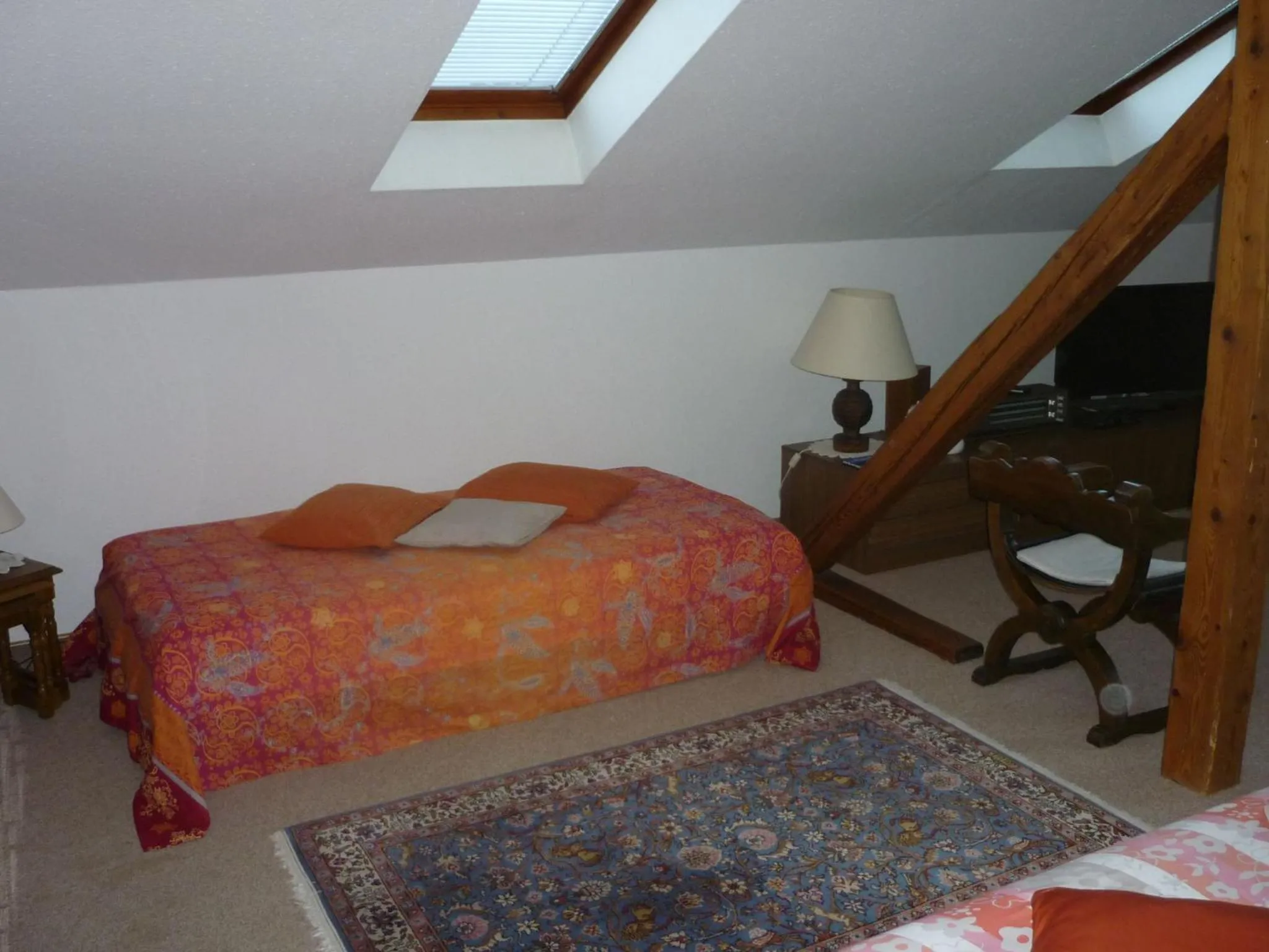Bed in Ferienwohnung Sobotta