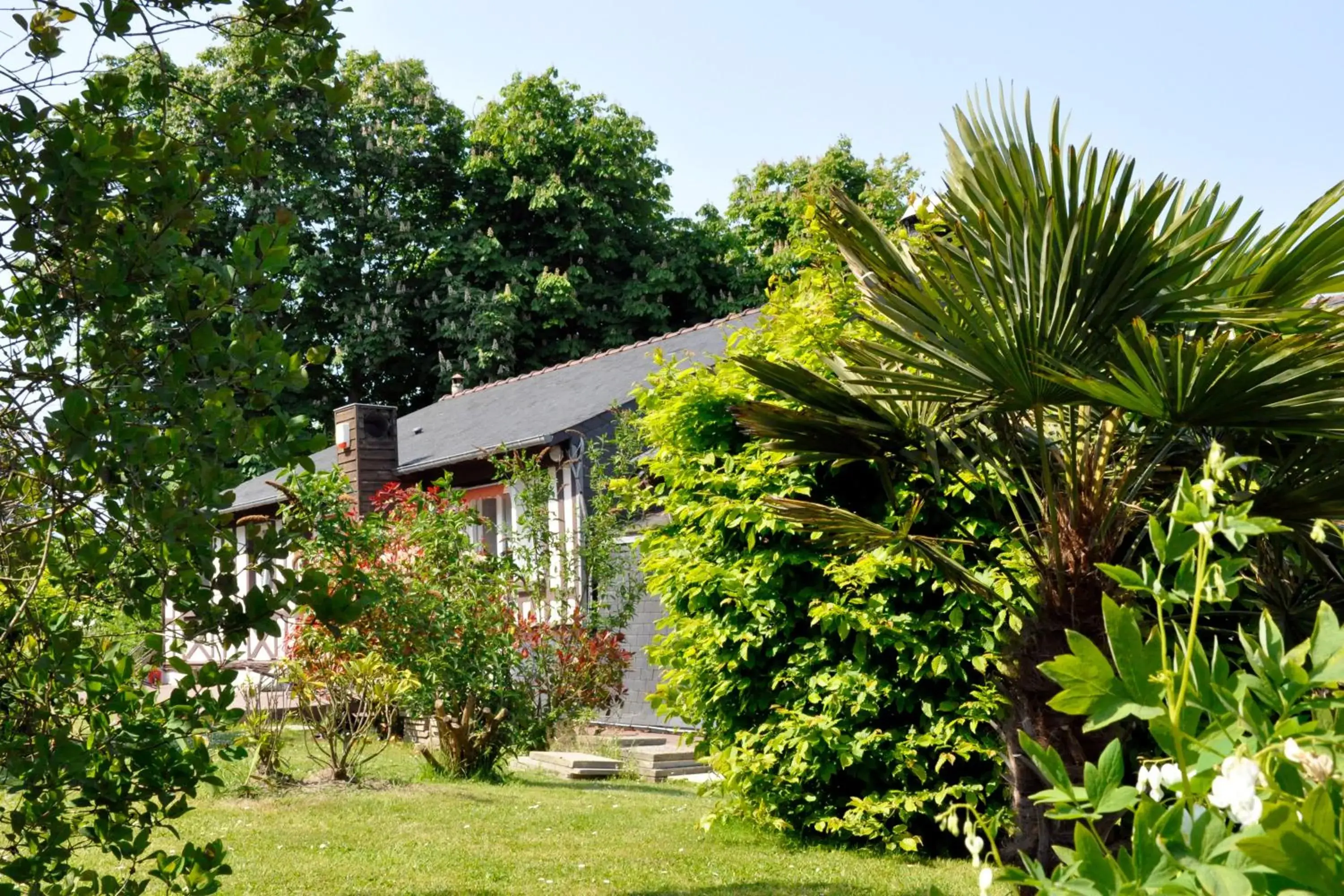 Garden view in Hostellerie et SPA de la Vieille Ferme Garden view in Hostellerie et SPA de la Vieille Ferme