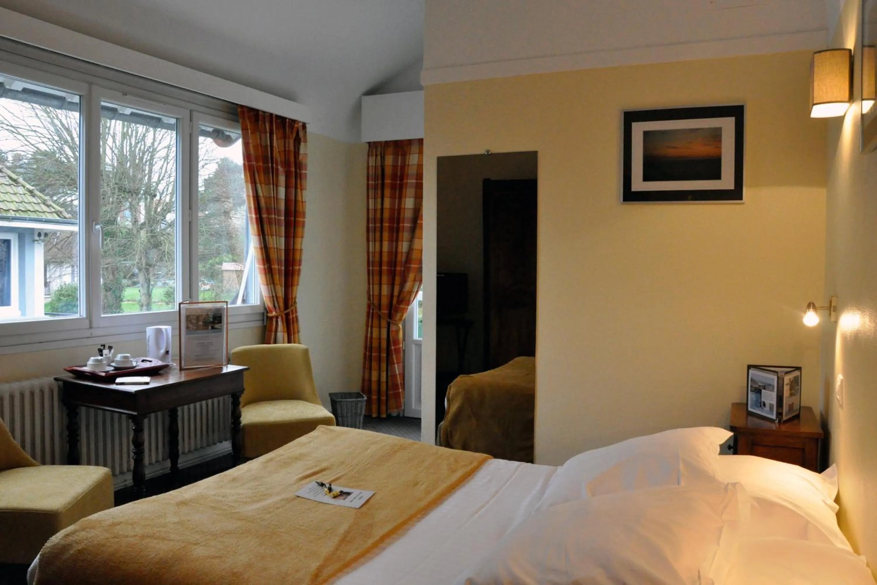 Bedroom, Bed in Hostellerie et SPA de la Vieille Ferme