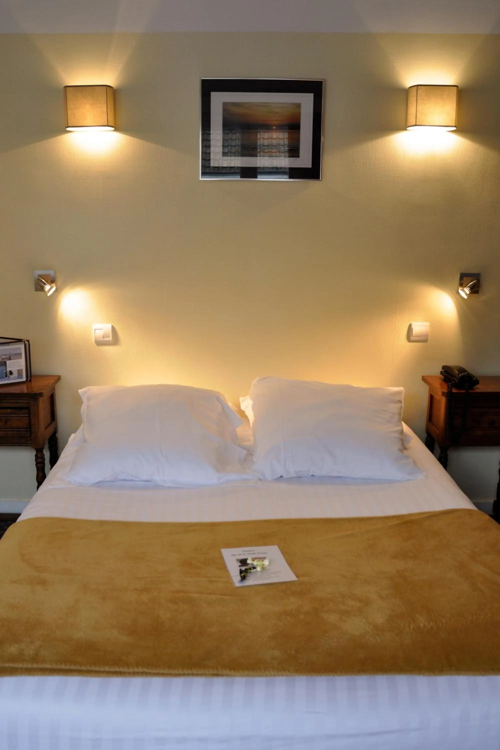 Bedroom, Bed in Hostellerie et SPA de la Vieille Ferme