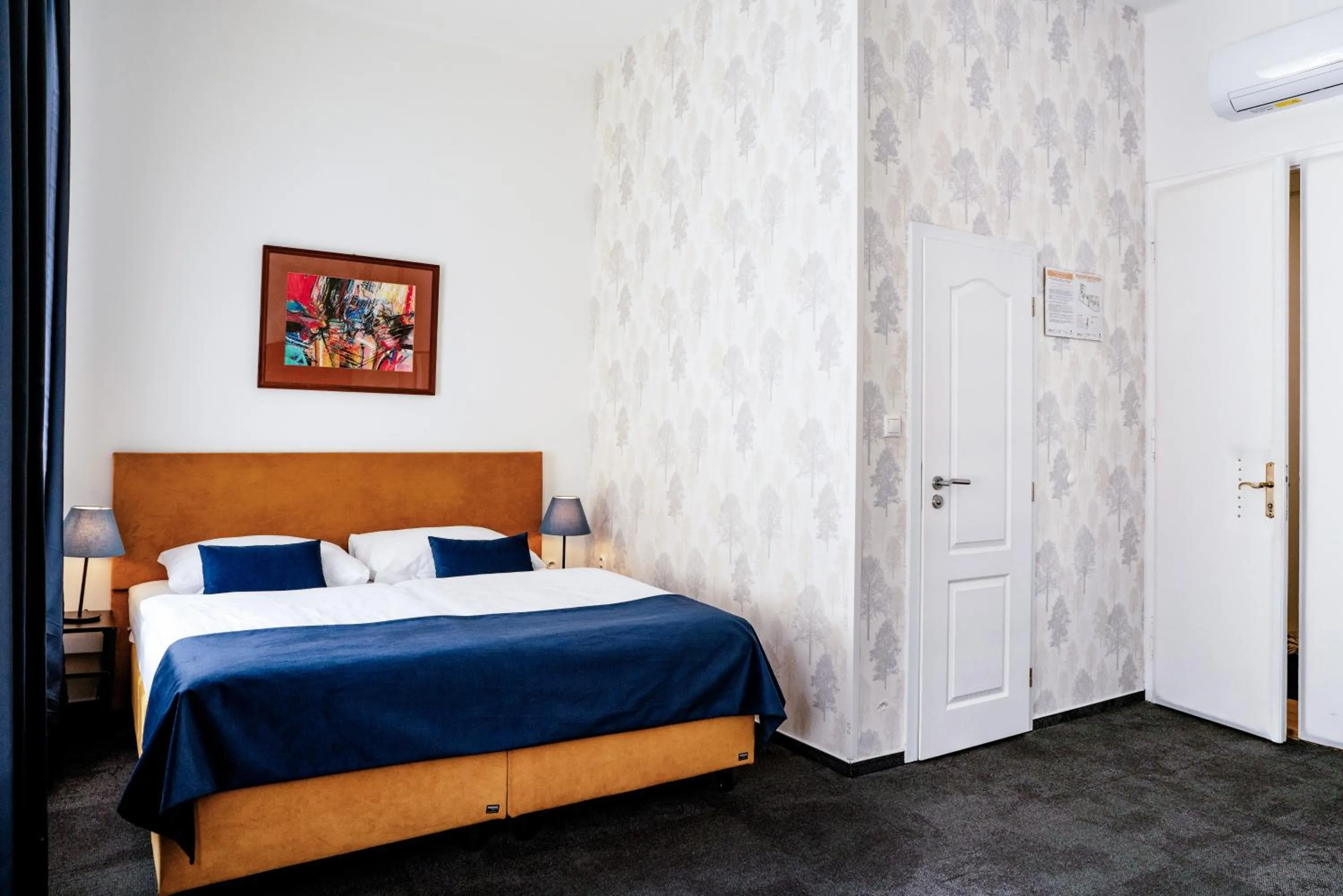 Decorative detail, Bed in BlueBell Hotel