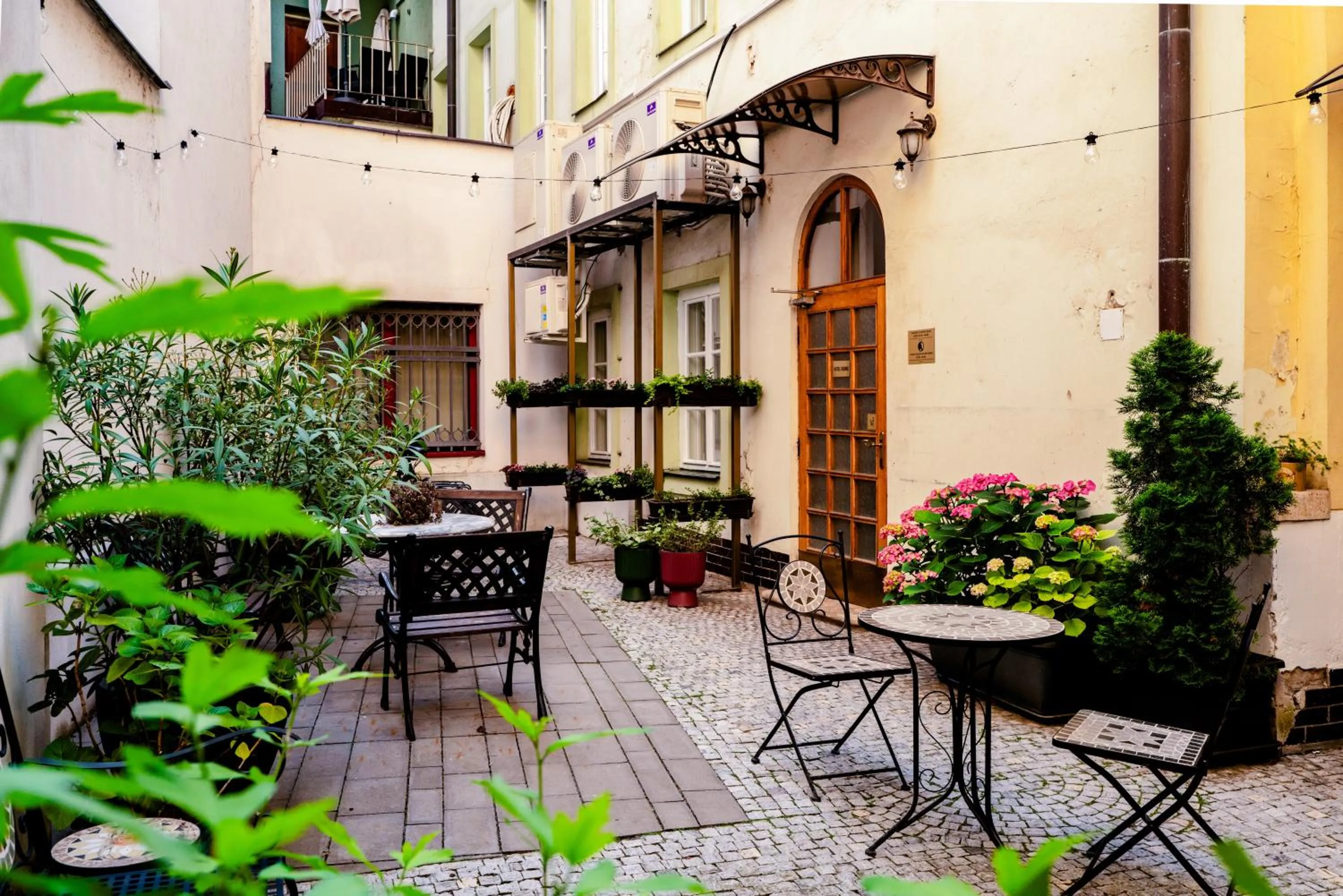 Seating area in BlueBell Hotel