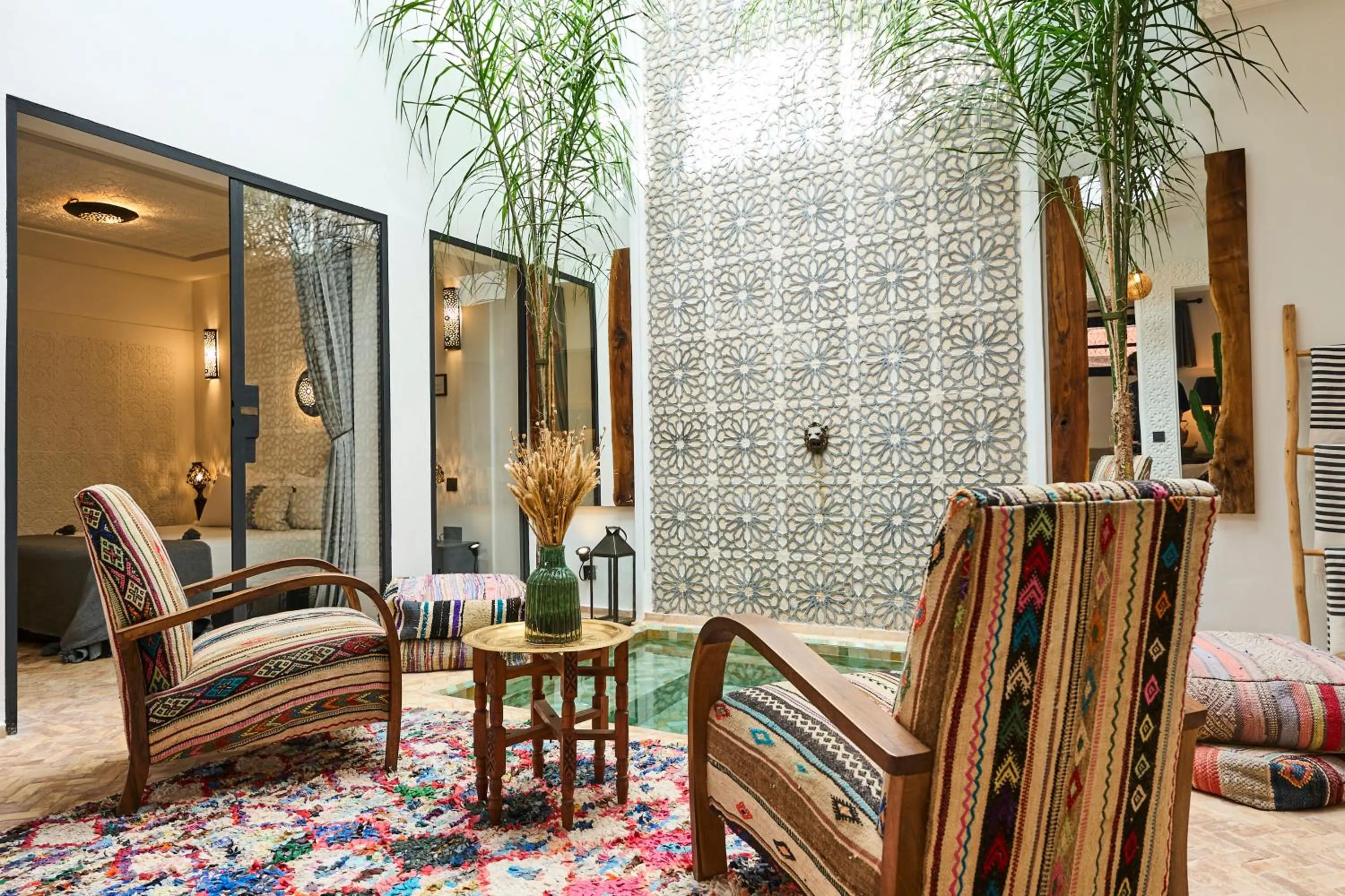 Swimming pool in Riad Miloud en exclusivité 10 P au cœur de la Médina