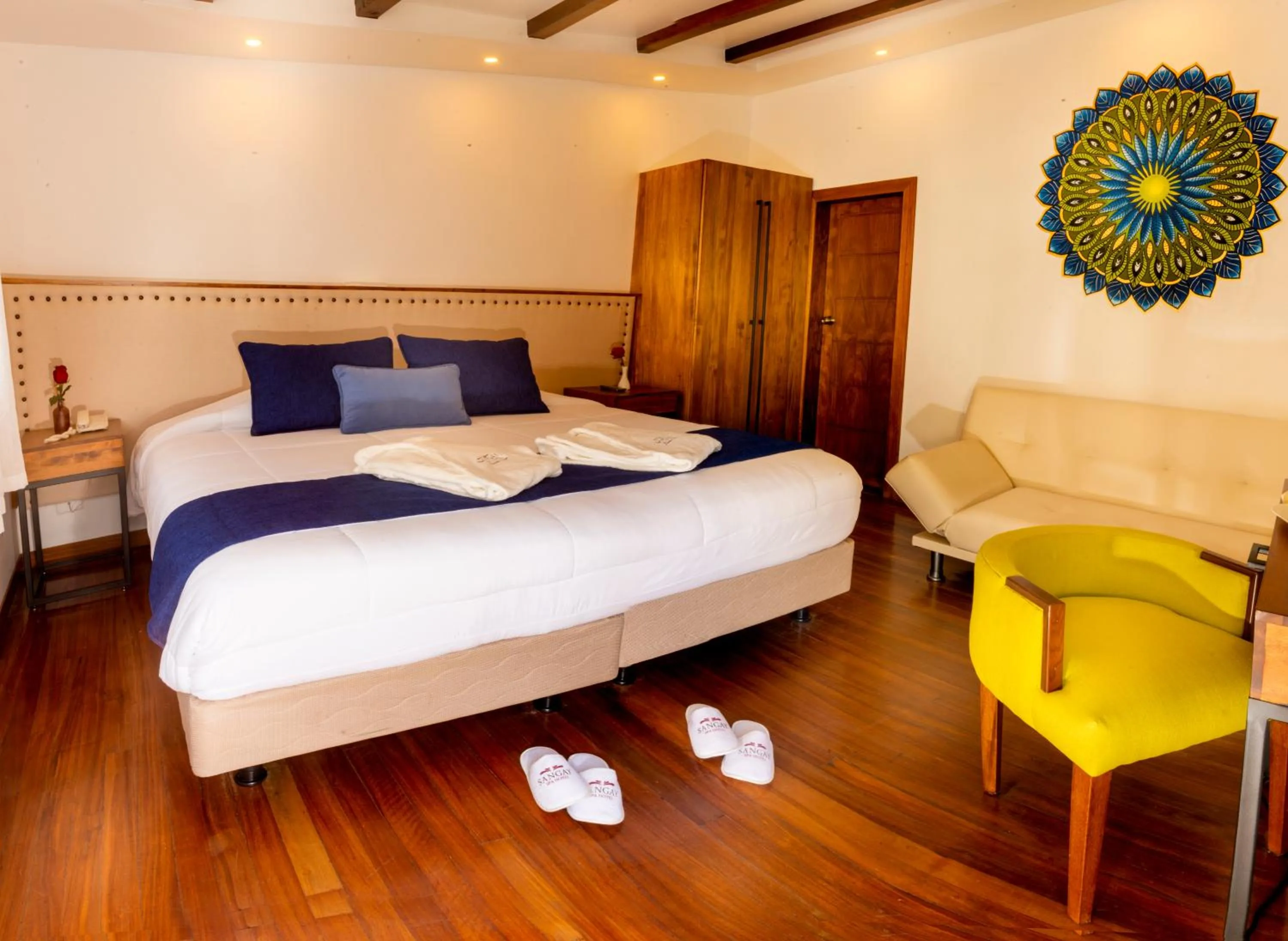 Photo of the whole room, Bed in Sangay Spa Hotel