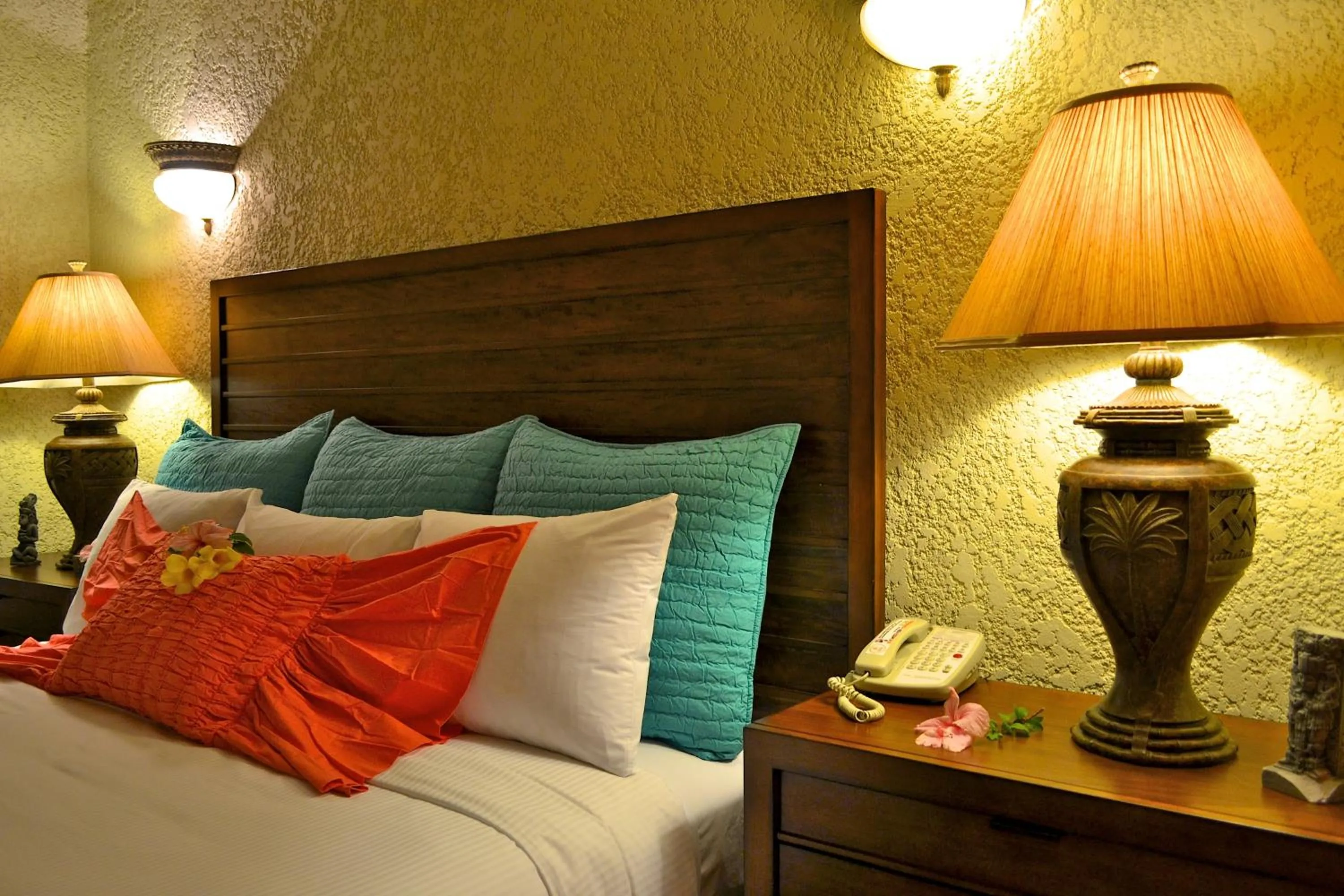 Decorative detail, Bed in Mayan Princess Beach & Dive Resort