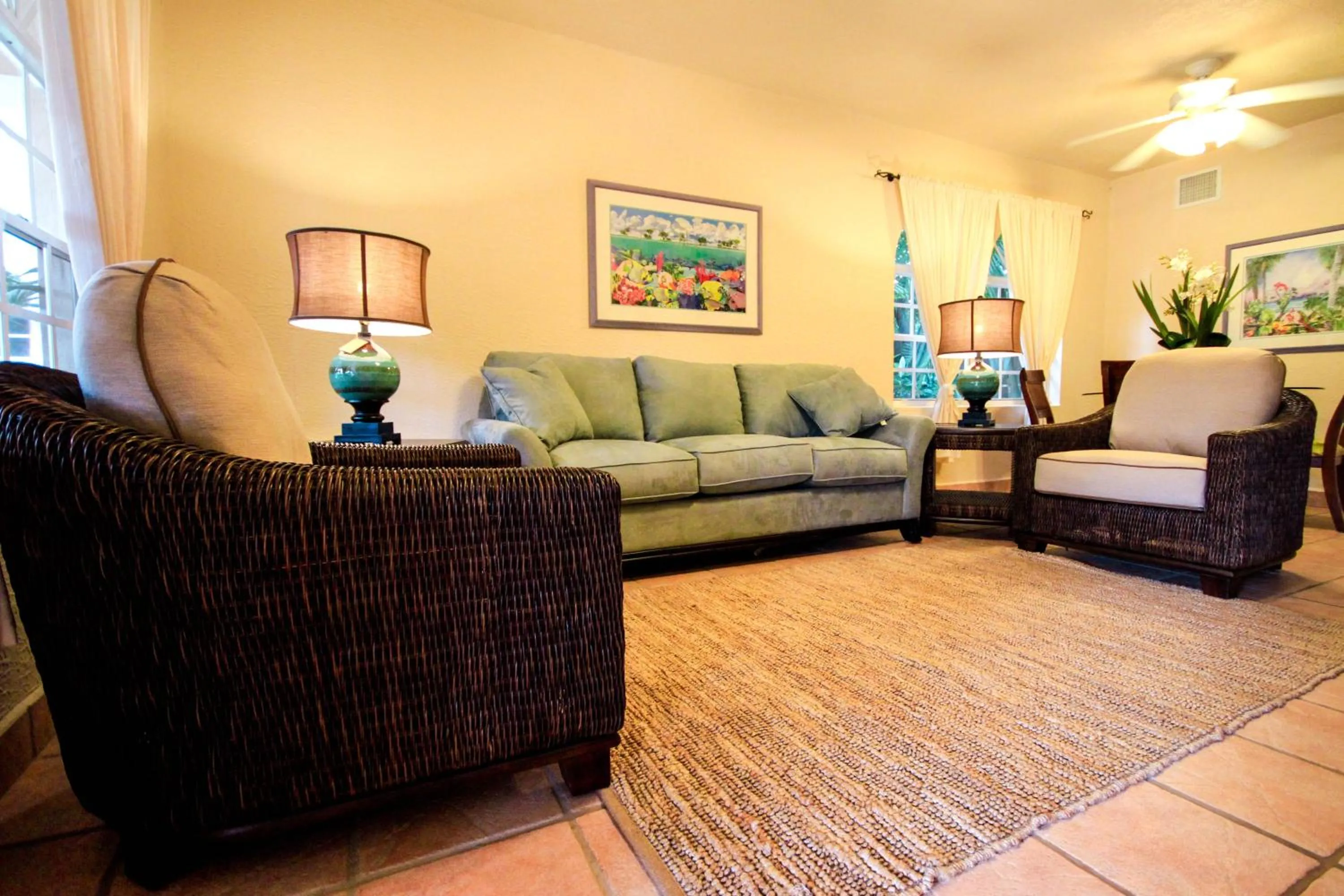 Living room in Mayan Princess Beach & Dive Resort