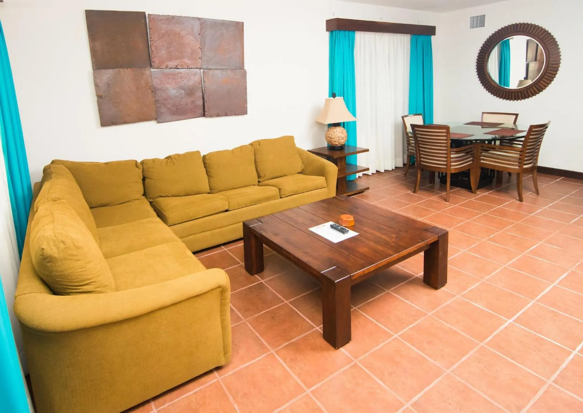 Living room in Mayan Princess Beach & Dive Resort