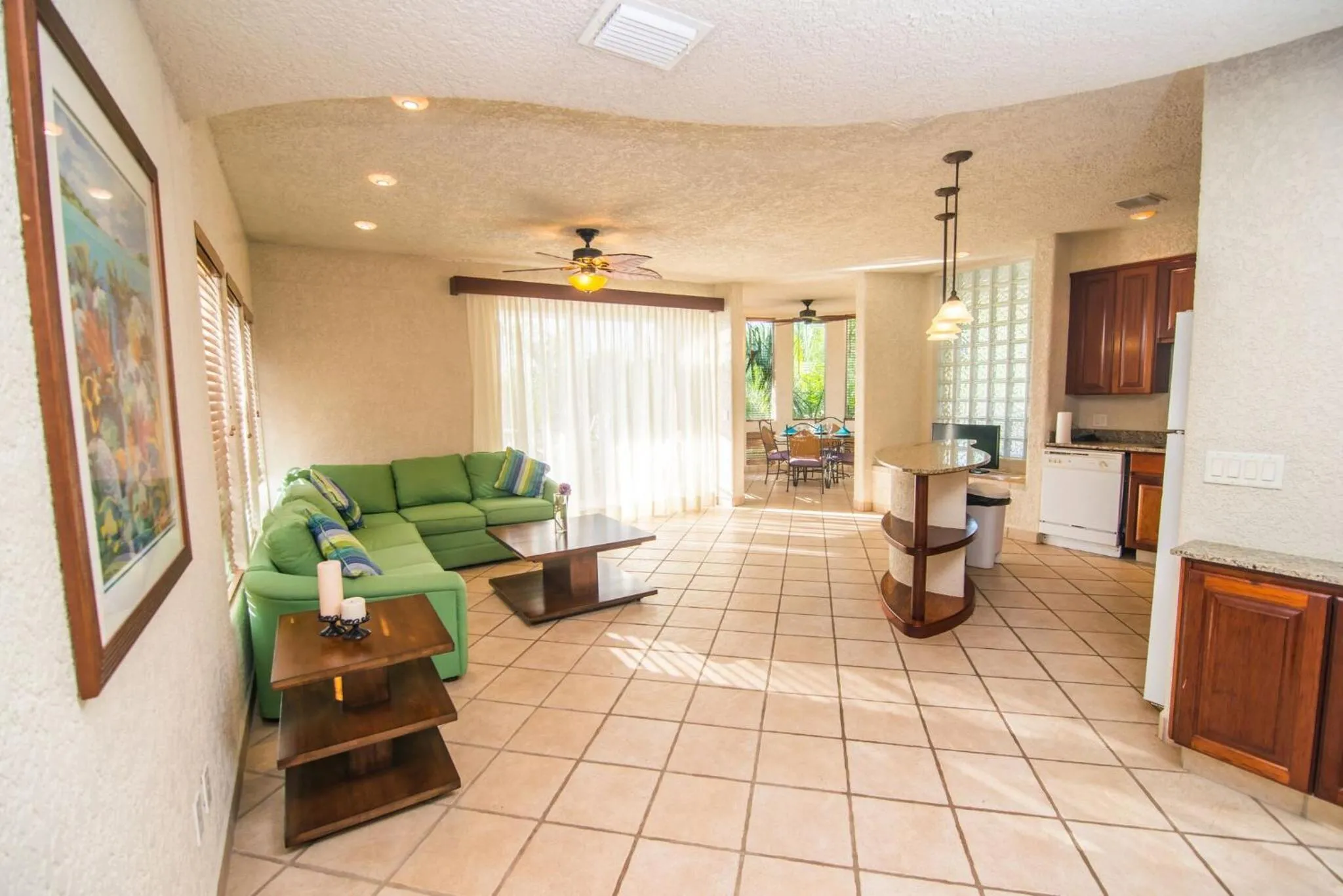 Living room in Mayan Princess Beach & Dive Resort