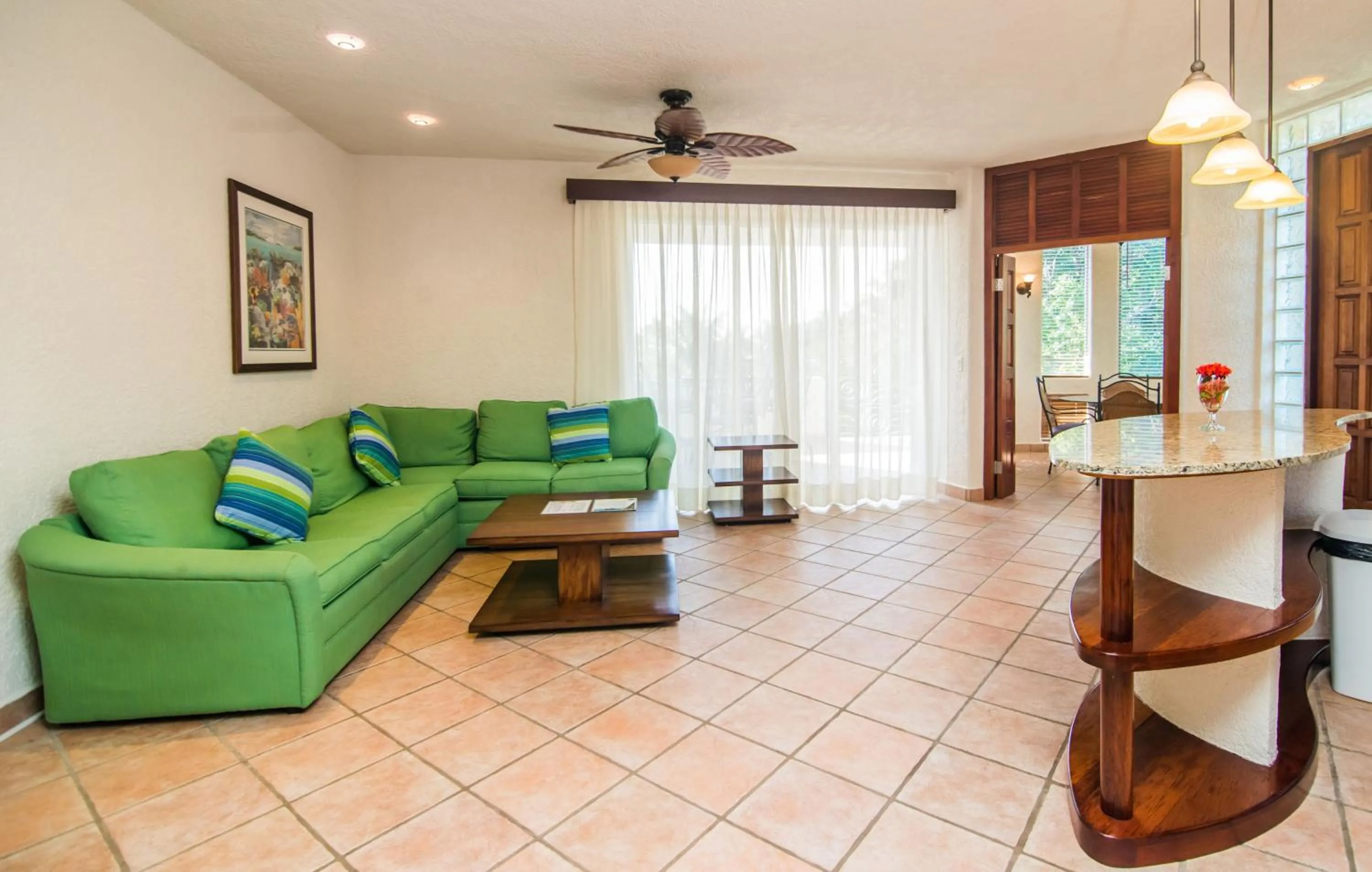 Living room in Mayan Princess Beach & Dive Resort