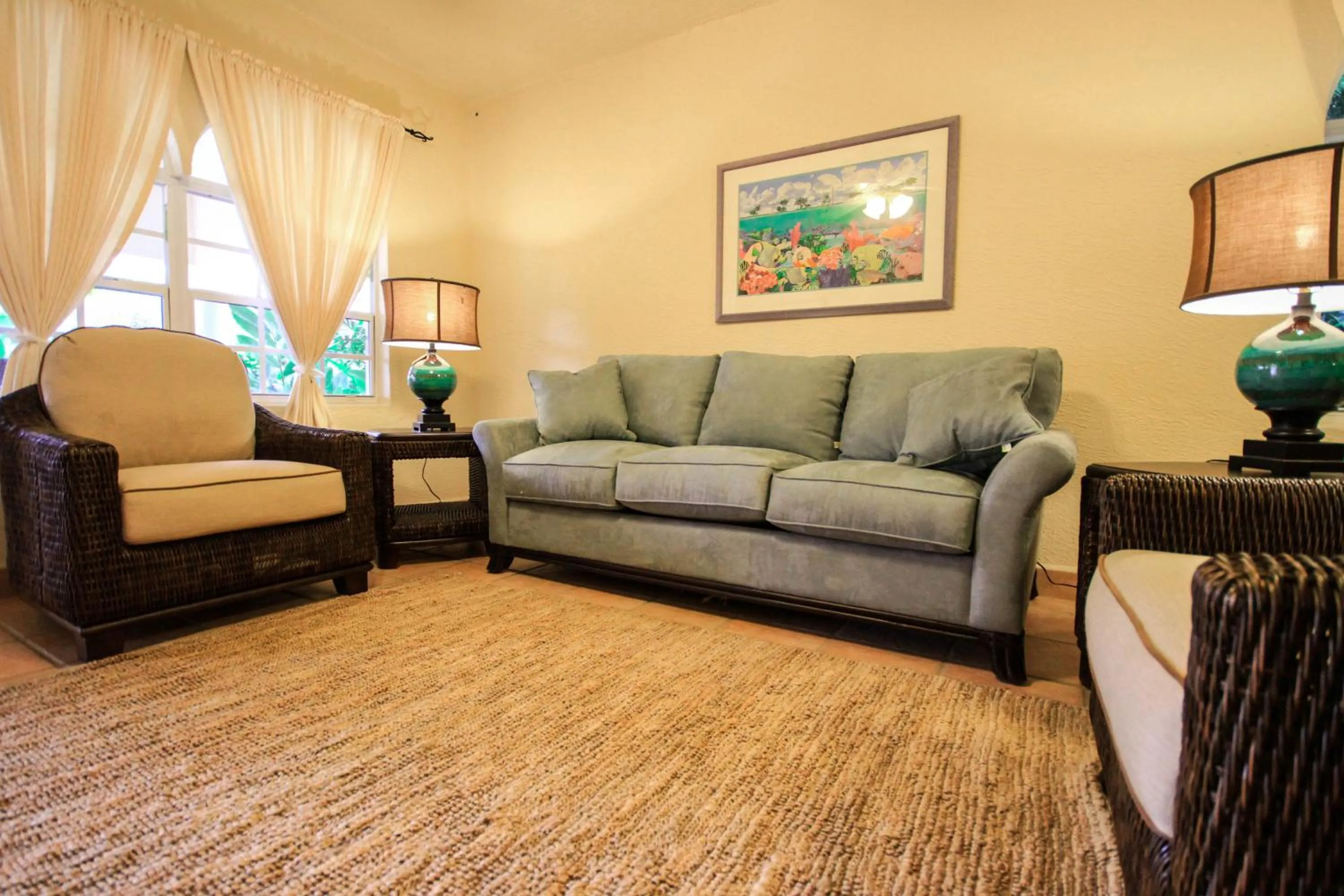 Living room in Mayan Princess Beach & Dive Resort