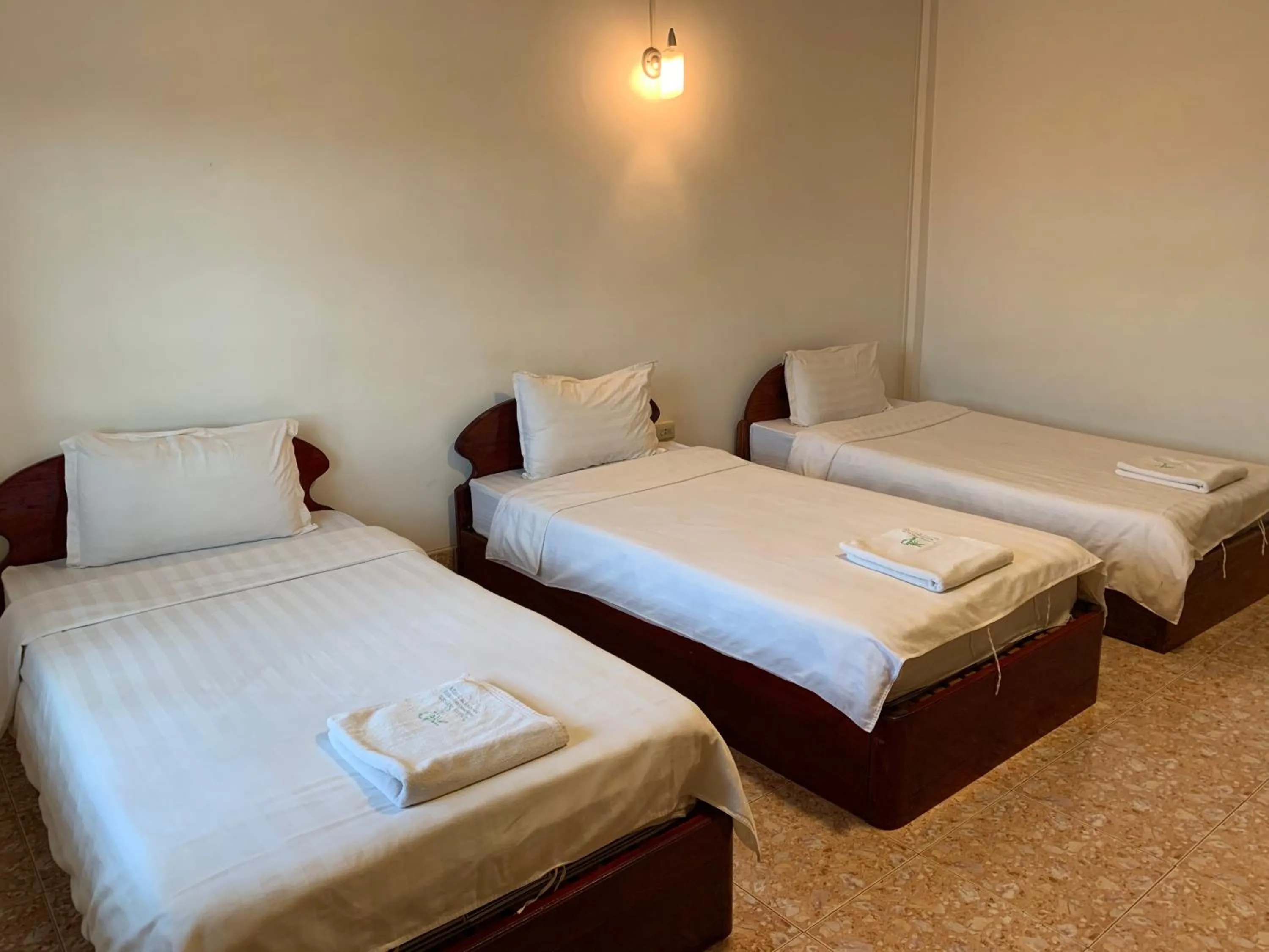 Bed in Phaythavone Hotel