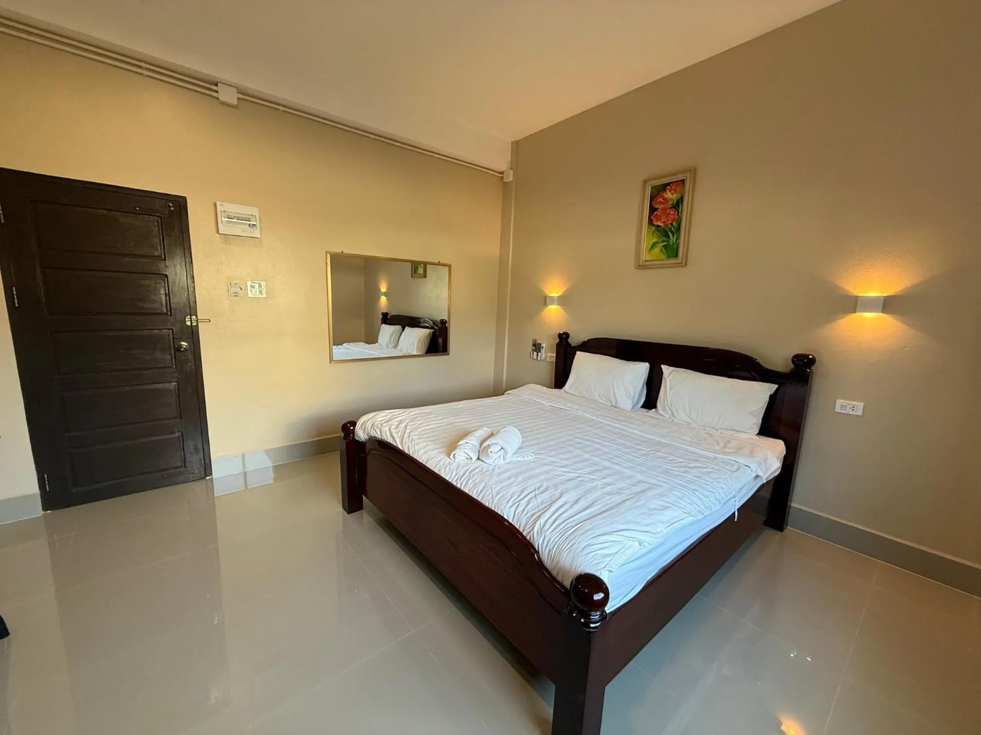 Bed in Phaythavone Hotel