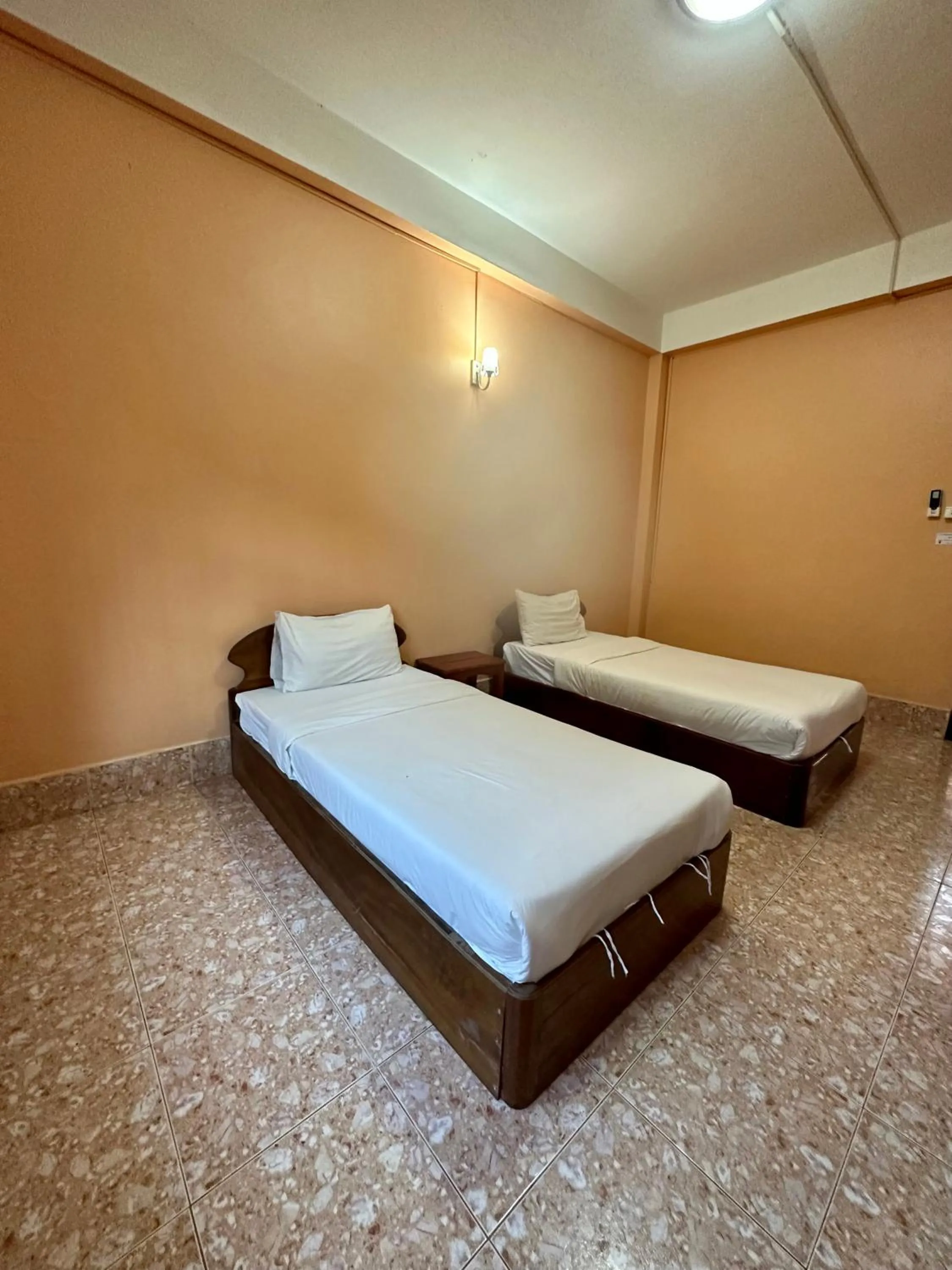 Bed in Phaythavone Hotel