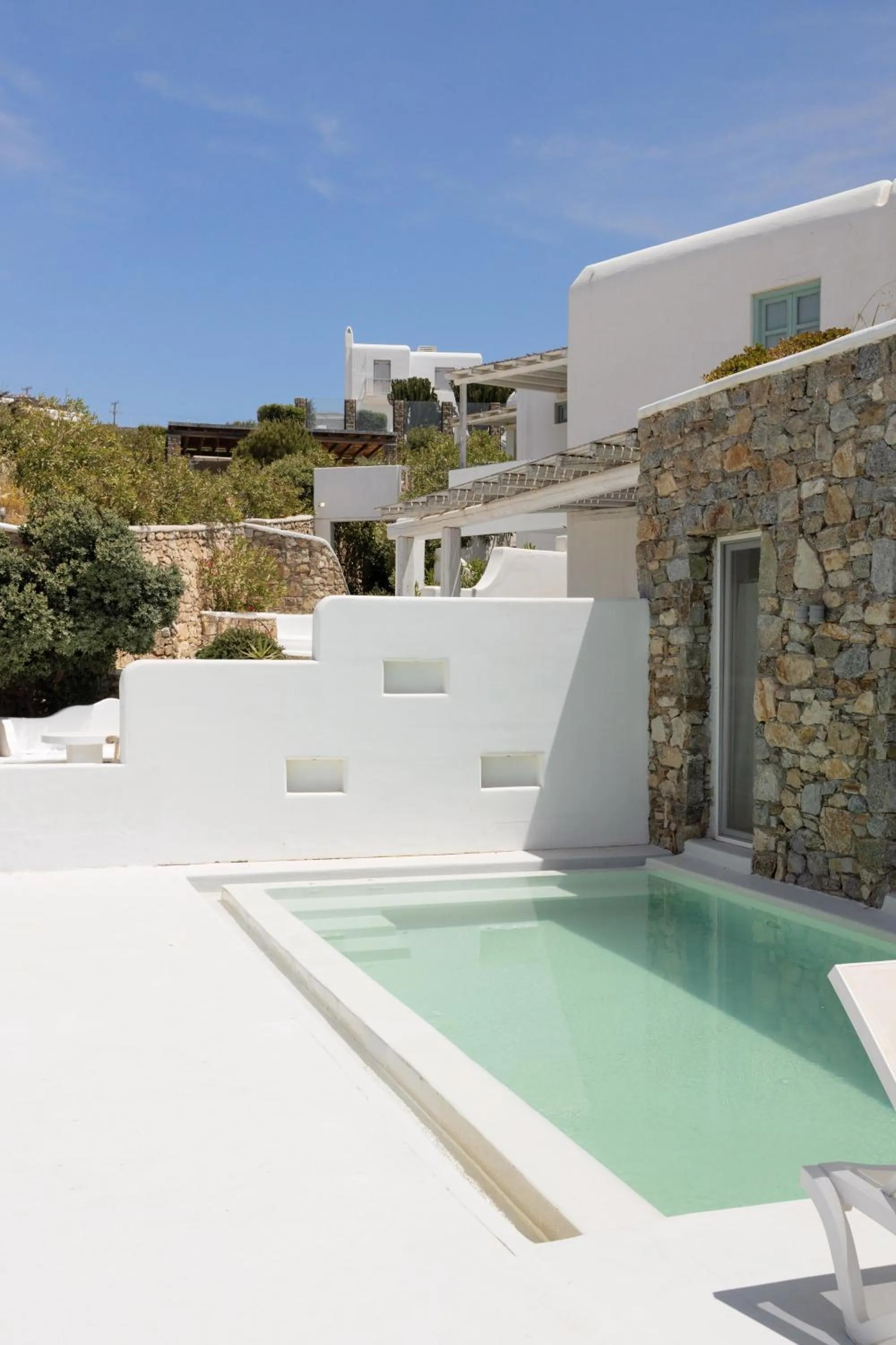Swimming pool in Mykonos Pantheon