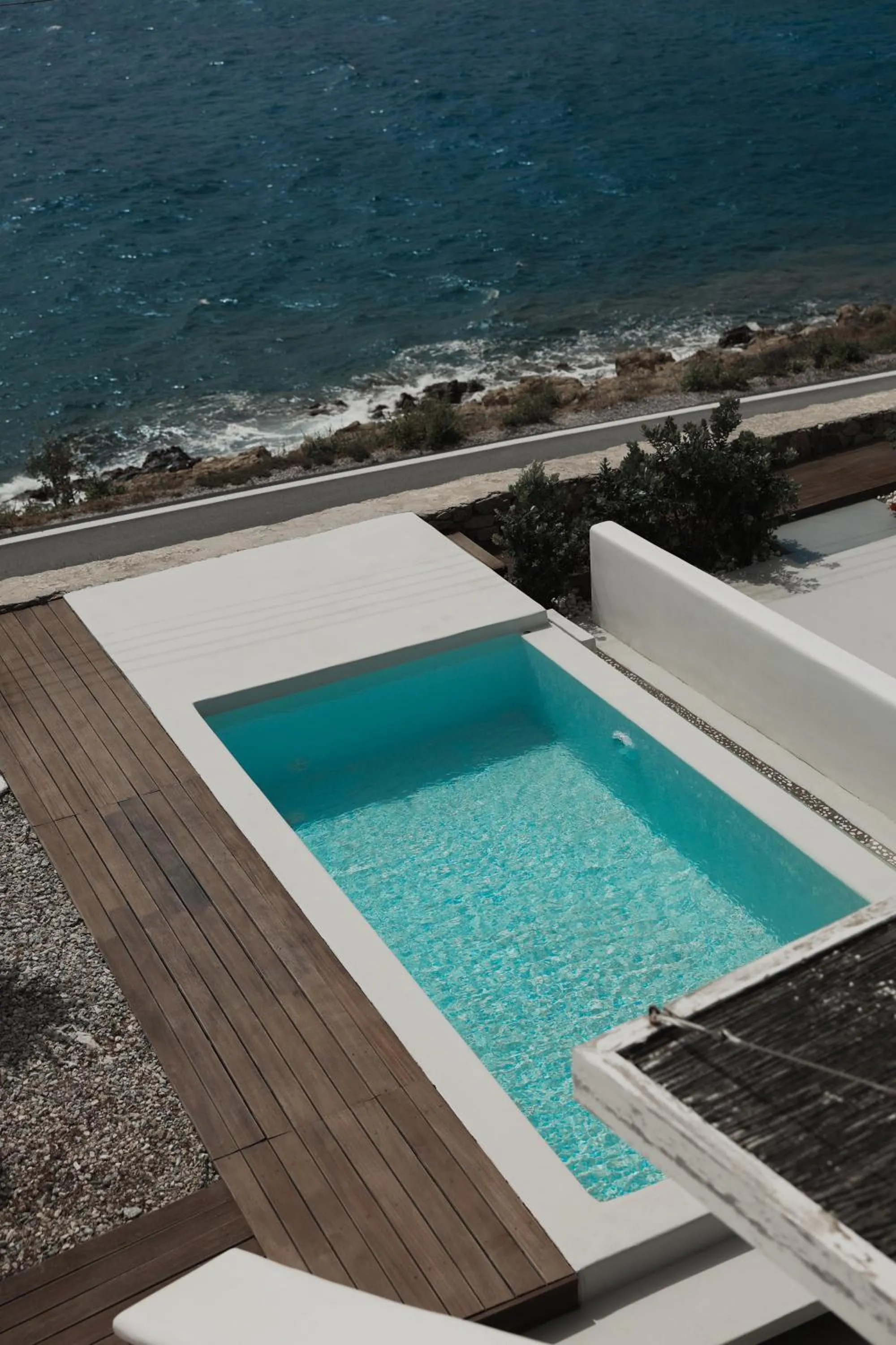 Pool view in Mykonos Pantheon
