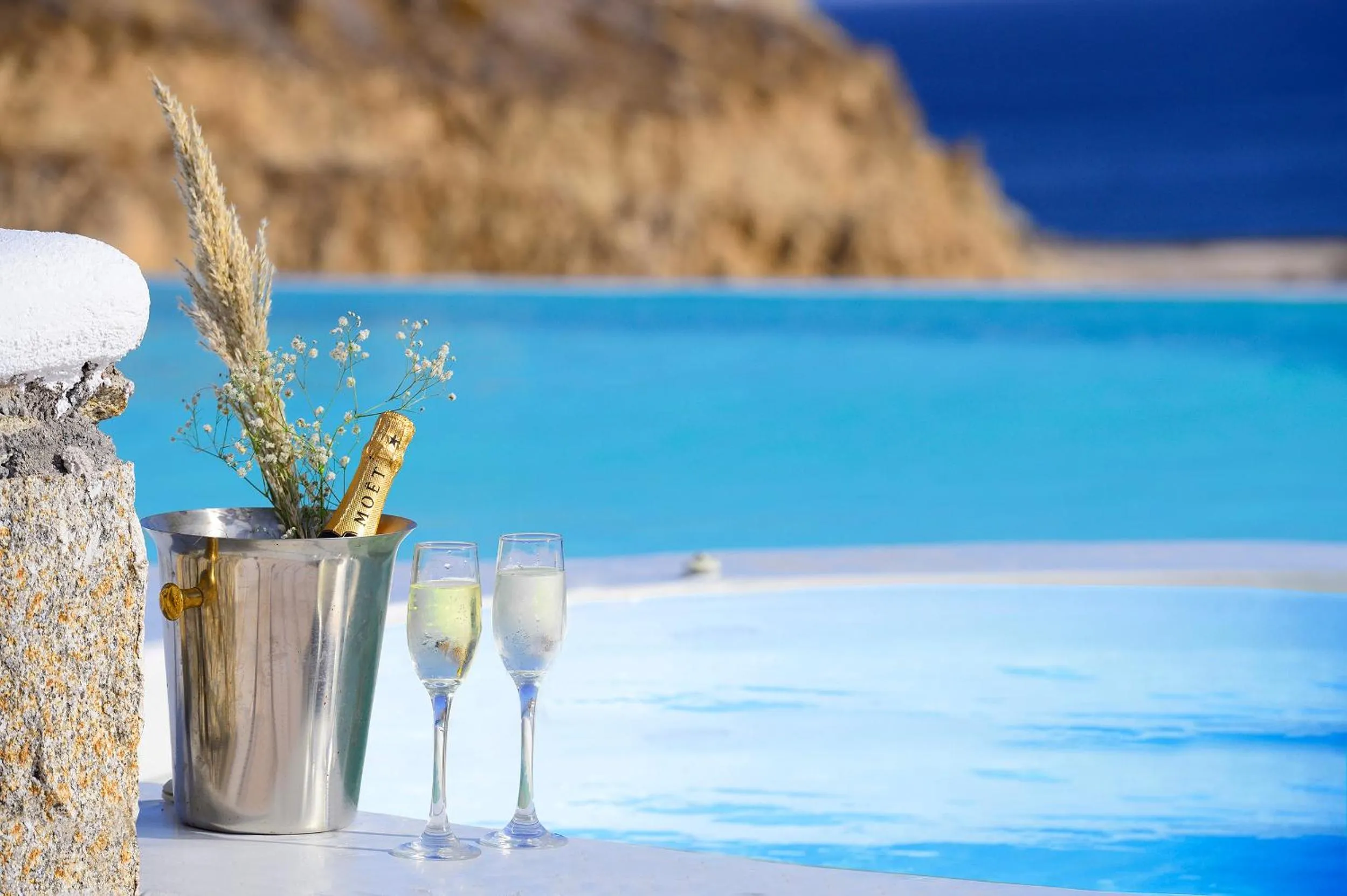 Swimming pool in Mykonos Pantheon