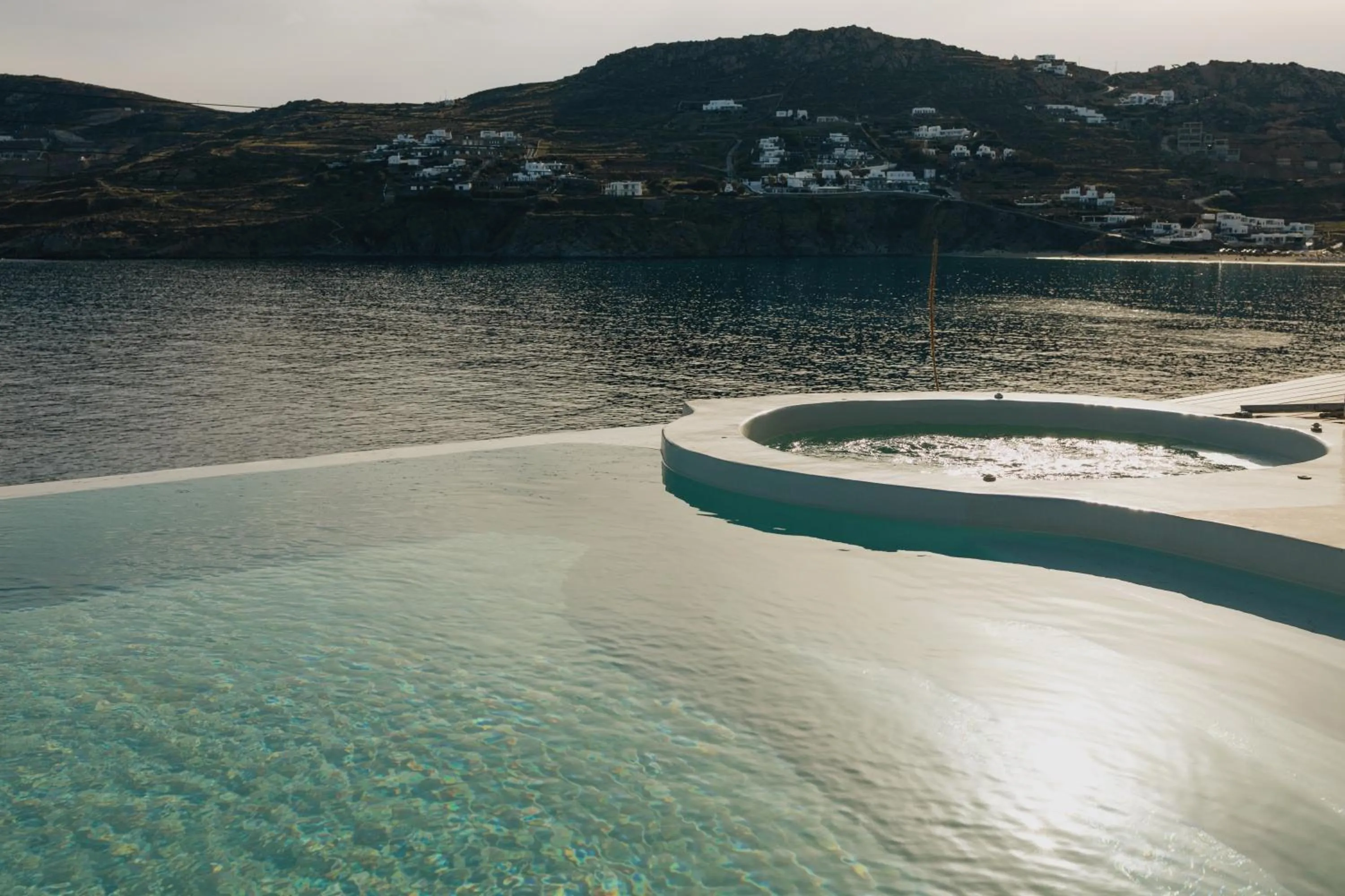 Pool view in Mykonos Pantheon