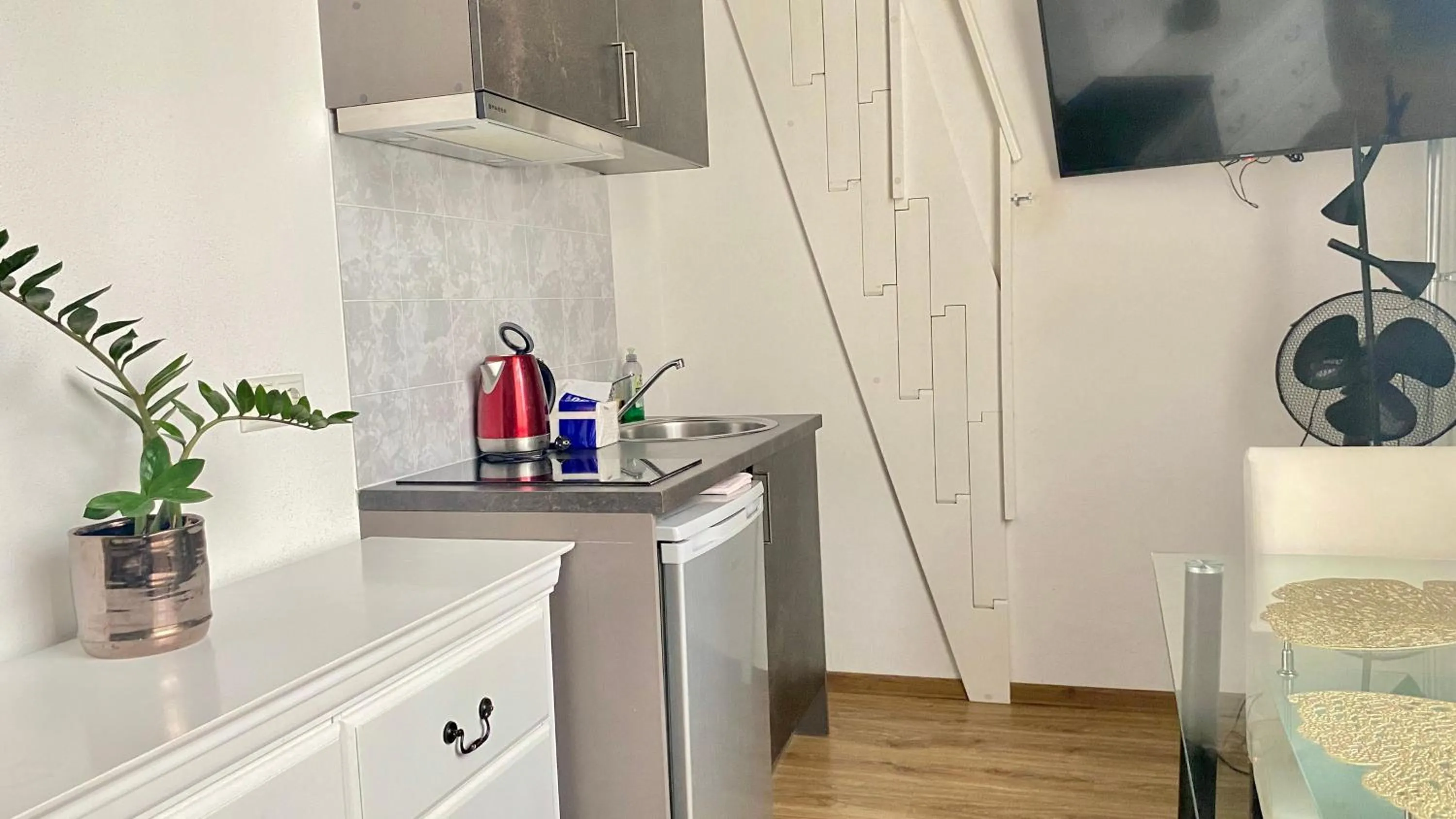 Kitchen or kitchenette in Filosoofi 1 Studio Apartments