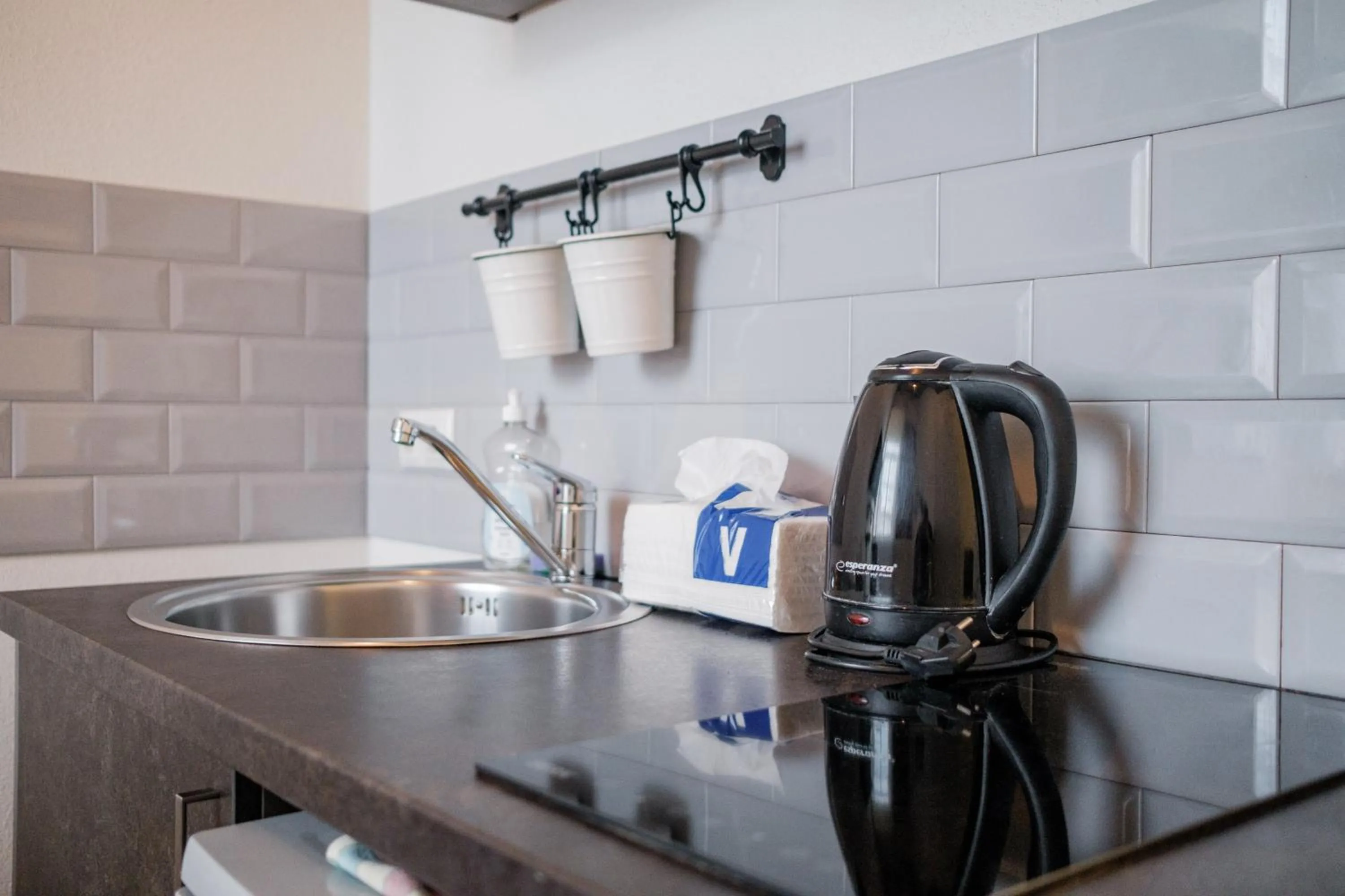 Kitchen or kitchenette in Filosoofi 1 Studio Apartments