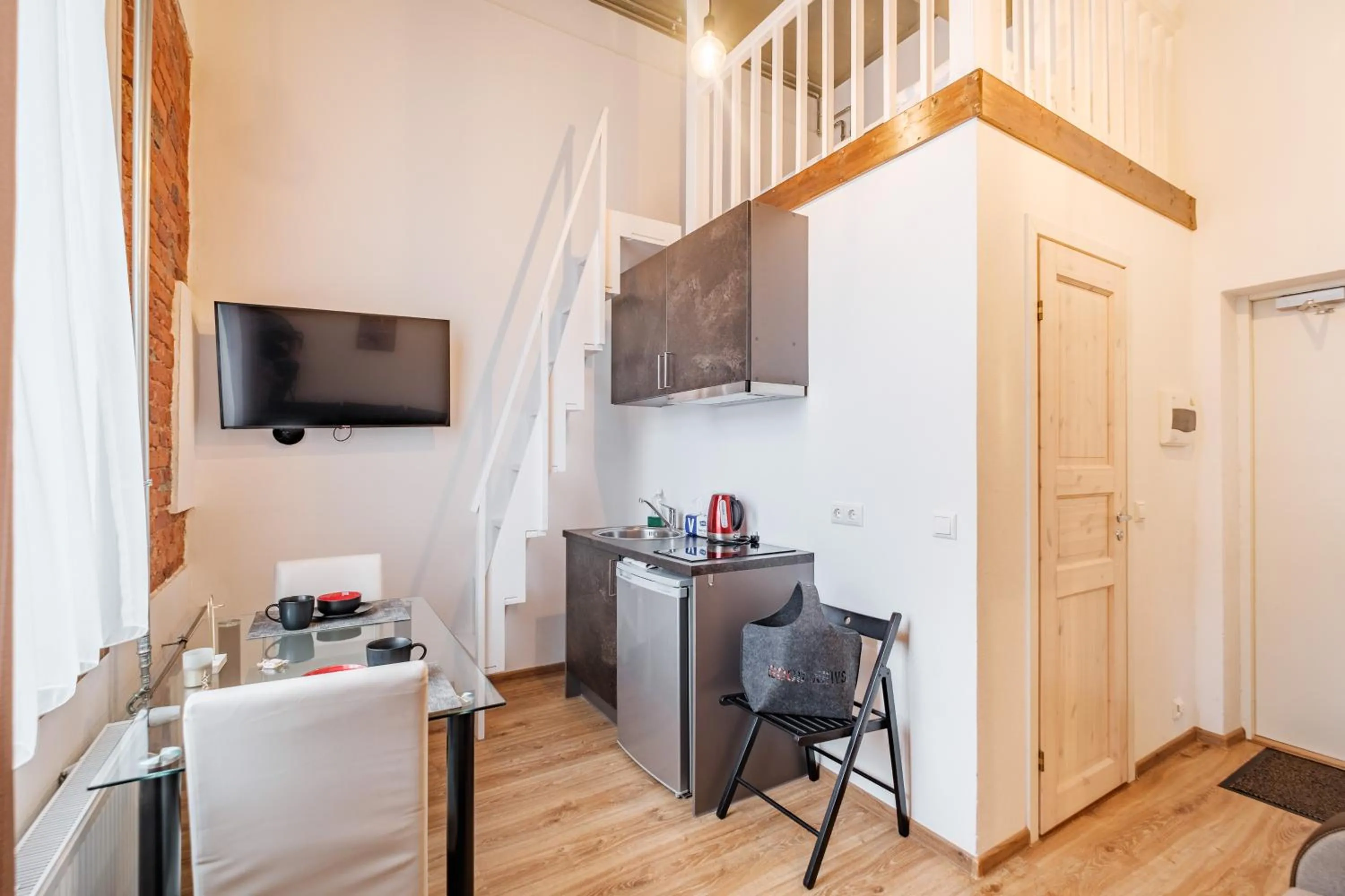 Kitchen or kitchenette in Filosoofi 1 Studio Apartments