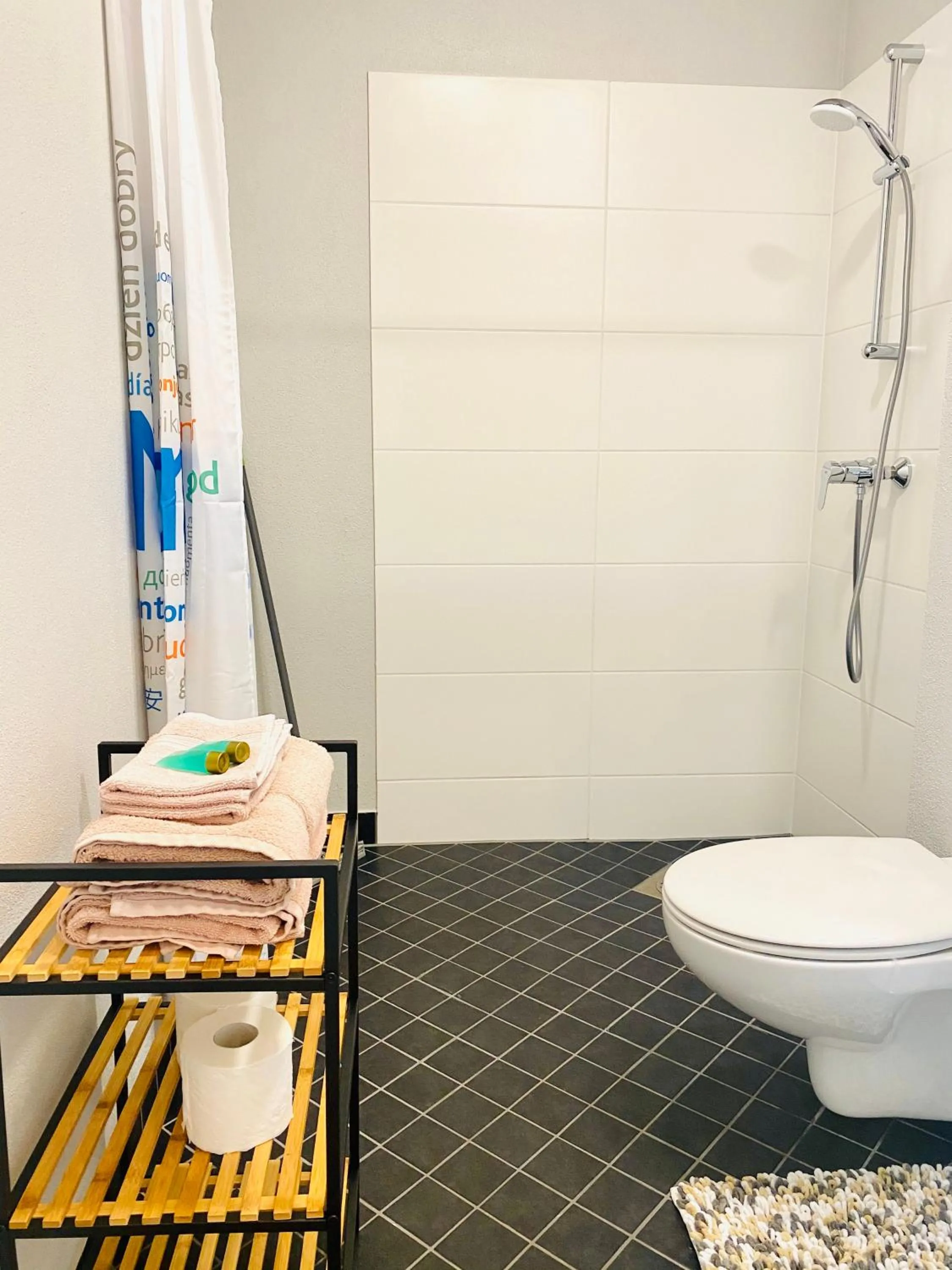 Shower in Filosoofi 1 Studio Apartments