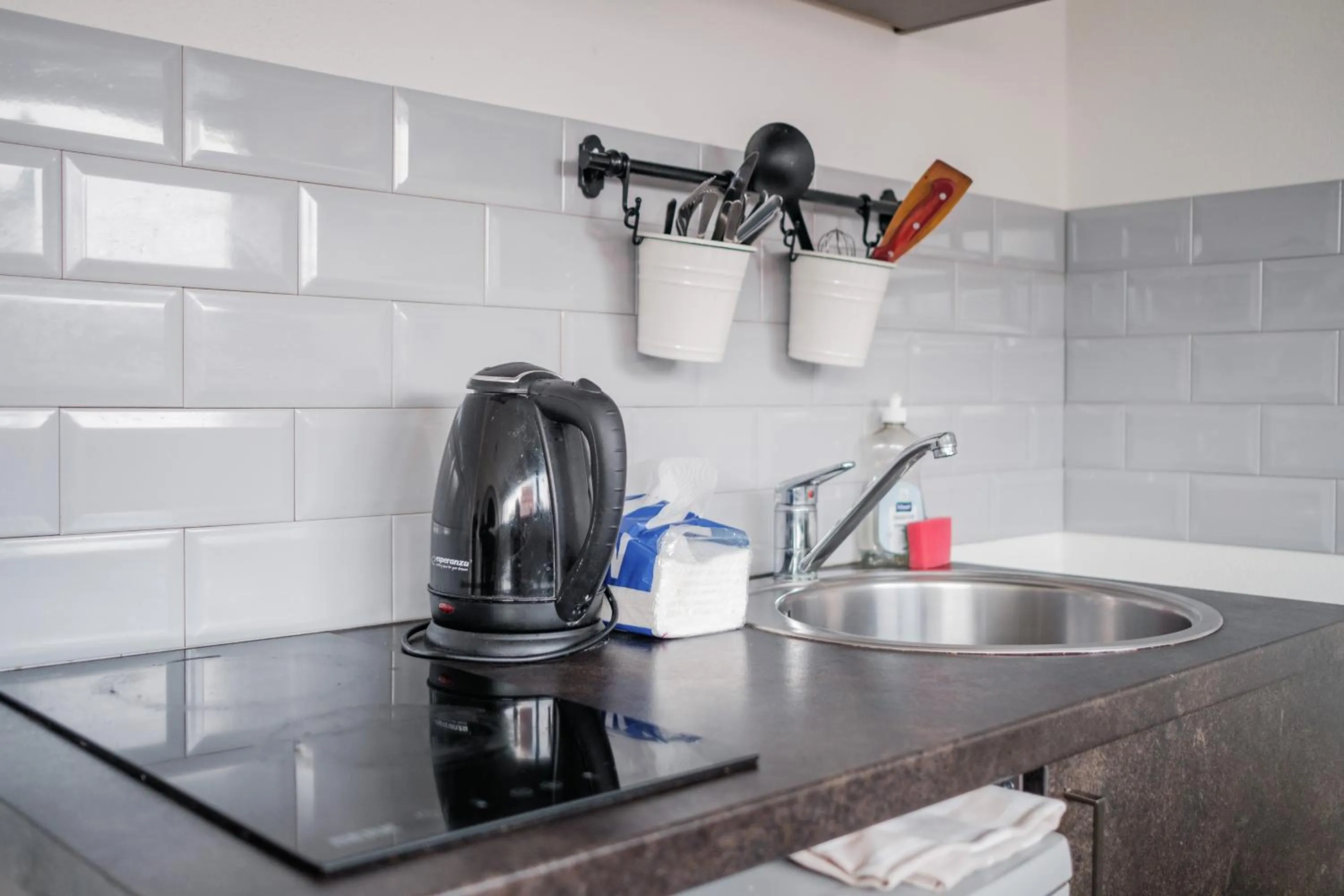 Kitchen or kitchenette in Filosoofi 1 Studio Apartments
