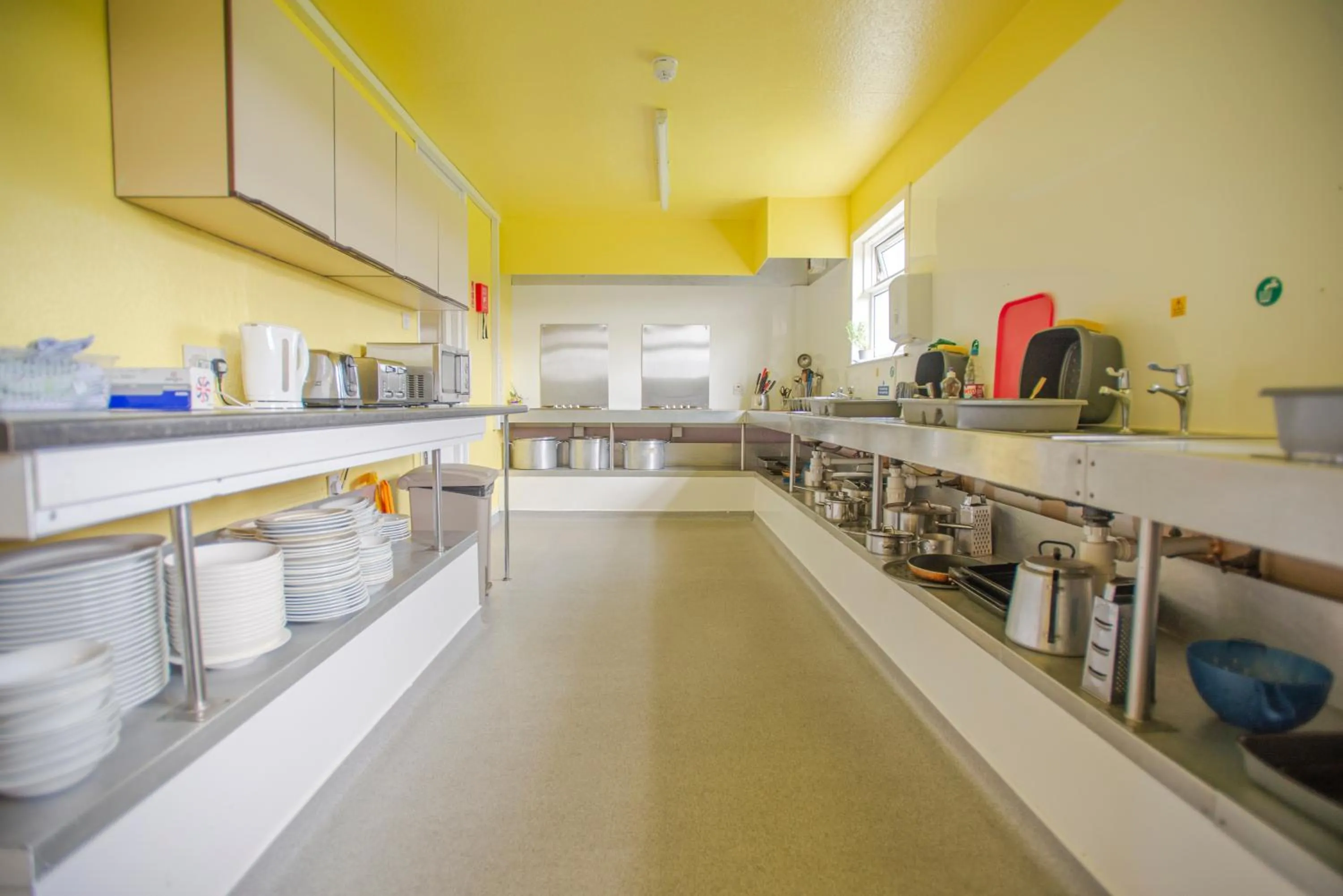 Communal kitchen in Kirkwall Youth Hostel
