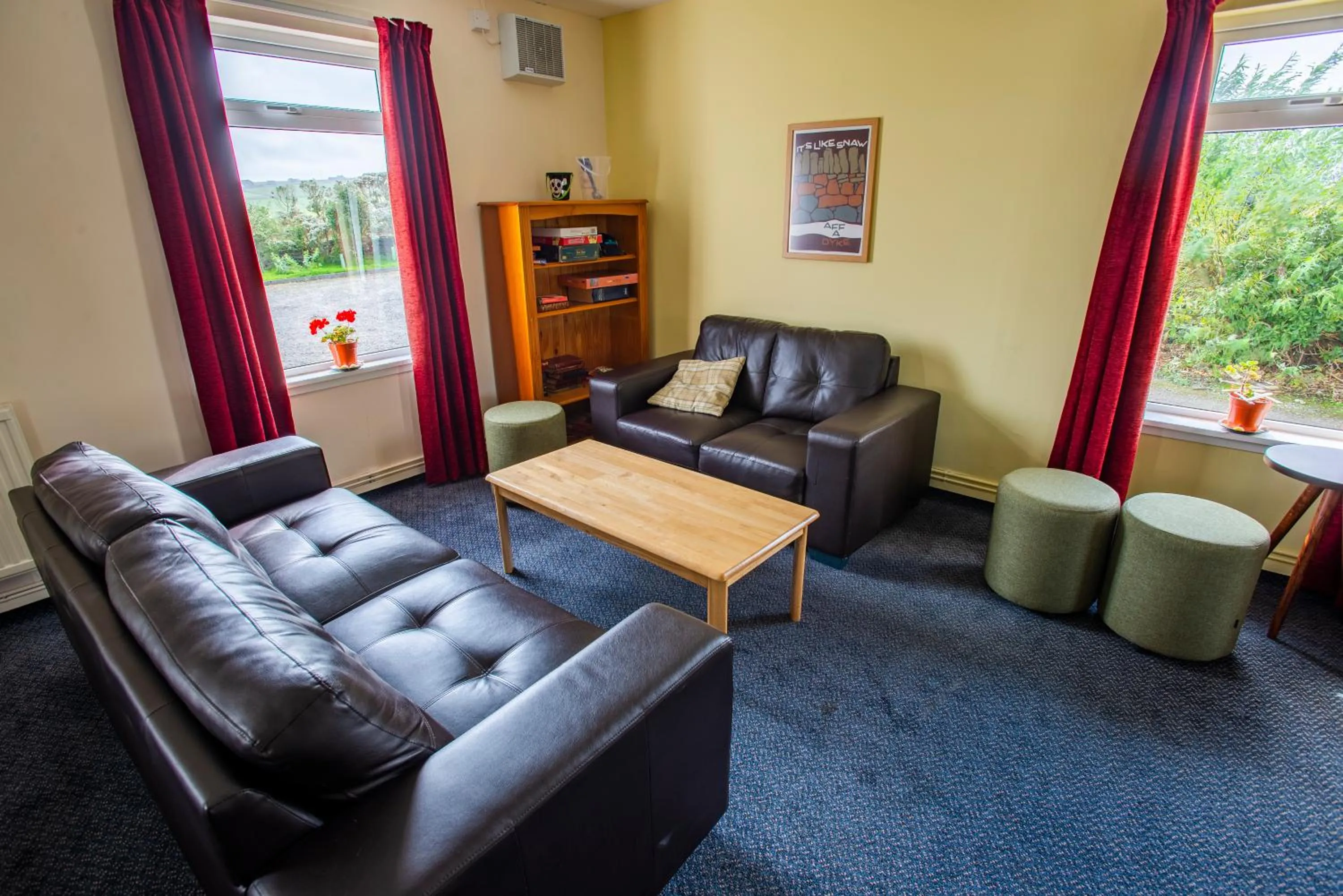 Seating area in Kirkwall Youth Hostel
