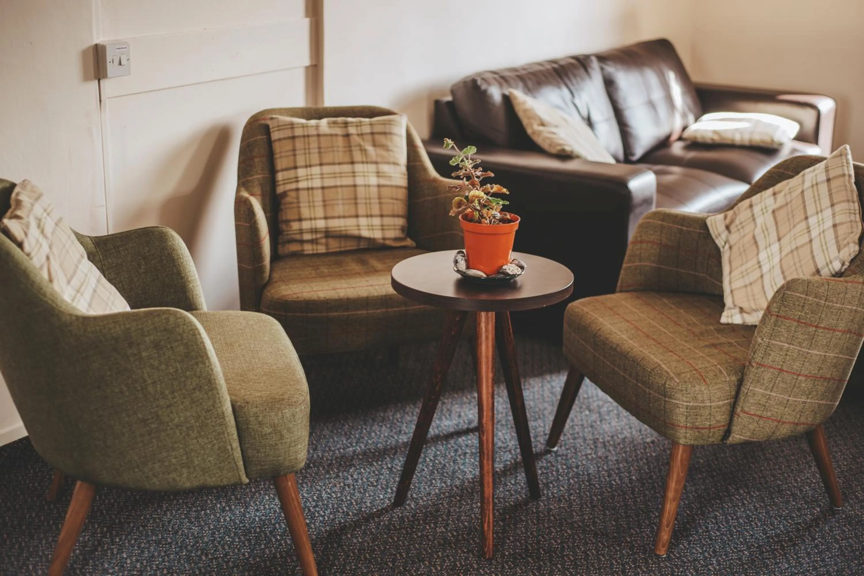 Seating area in Kirkwall Youth Hostel