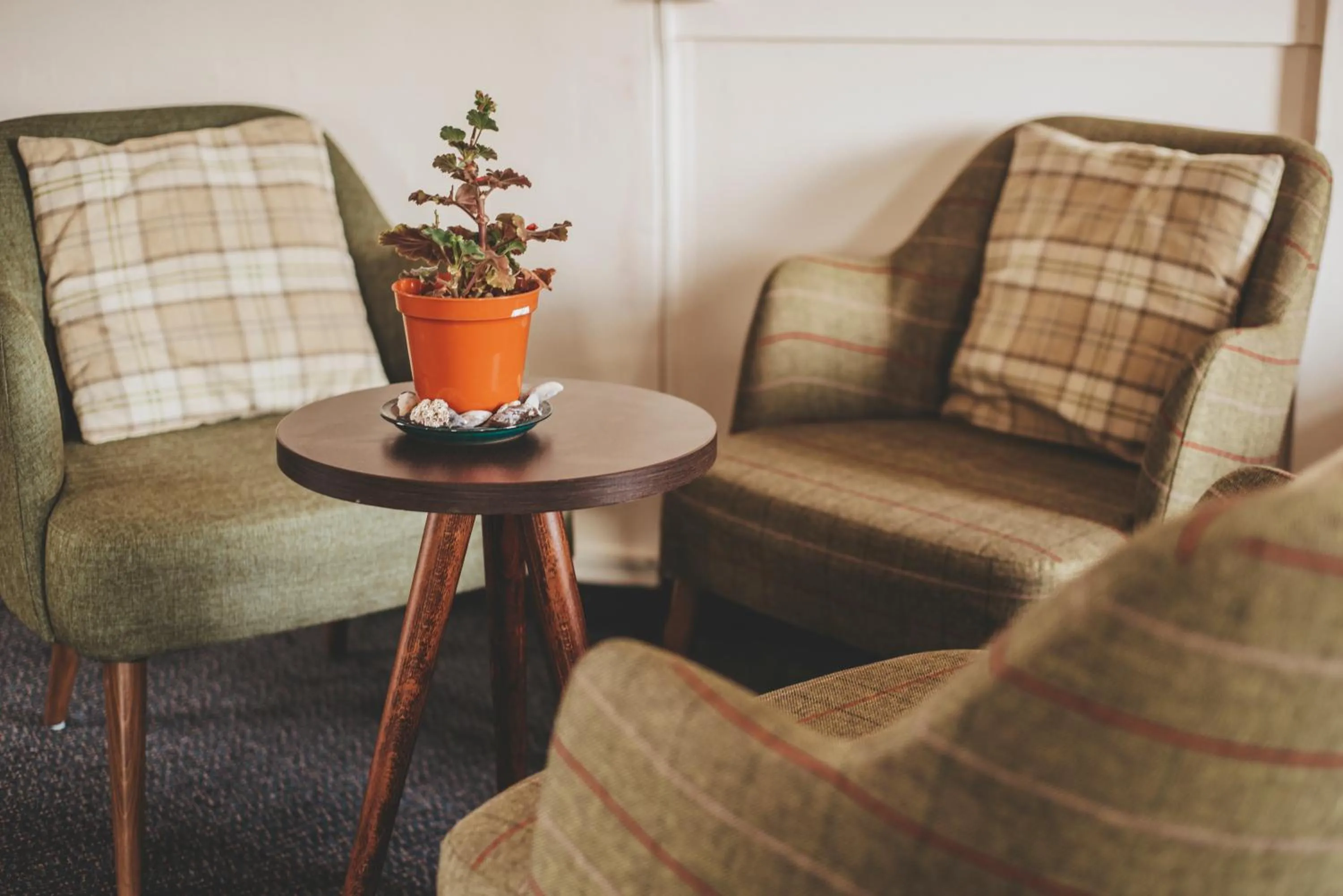 Seating area in Kirkwall Youth Hostel