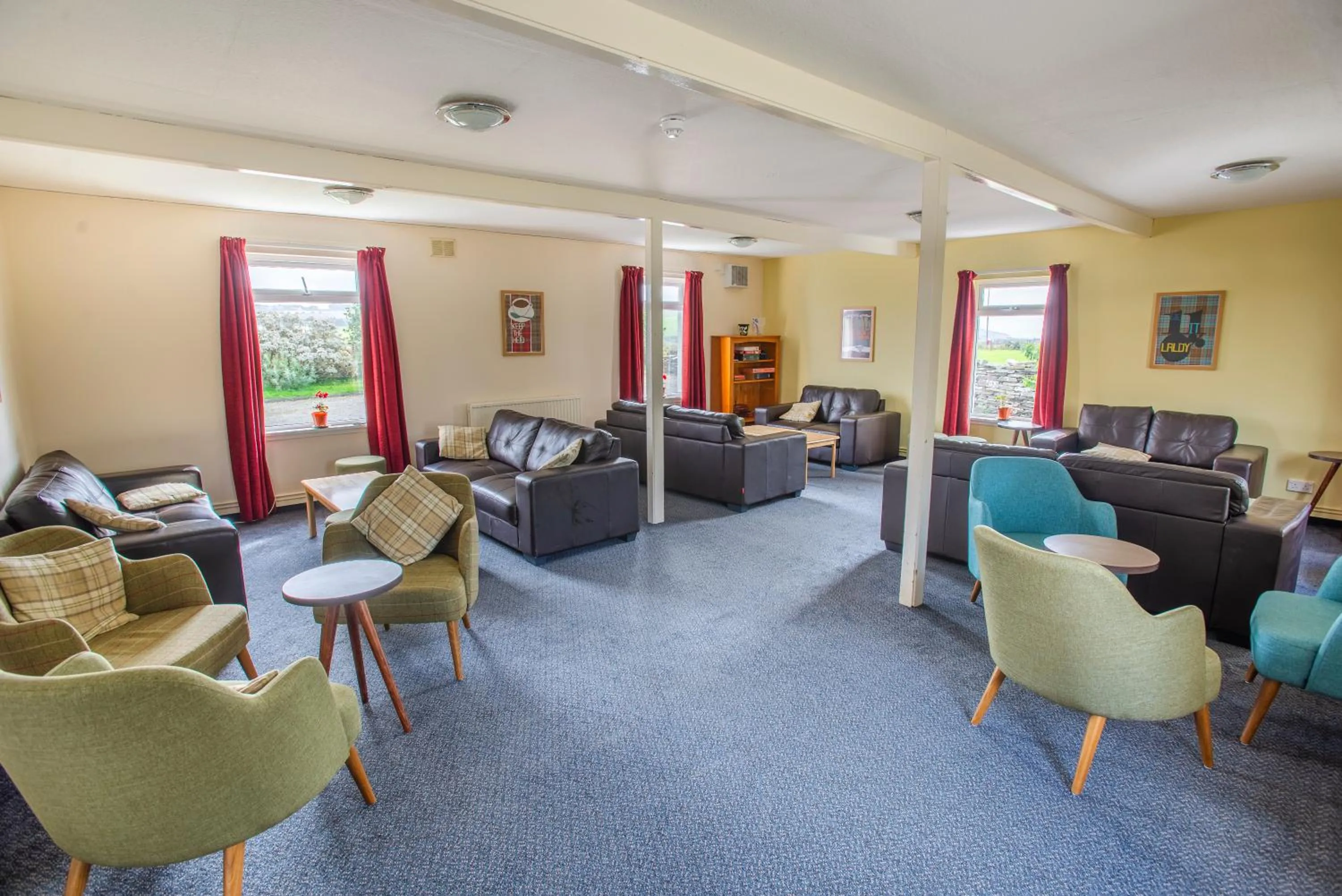 Seating area in Kirkwall Youth Hostel