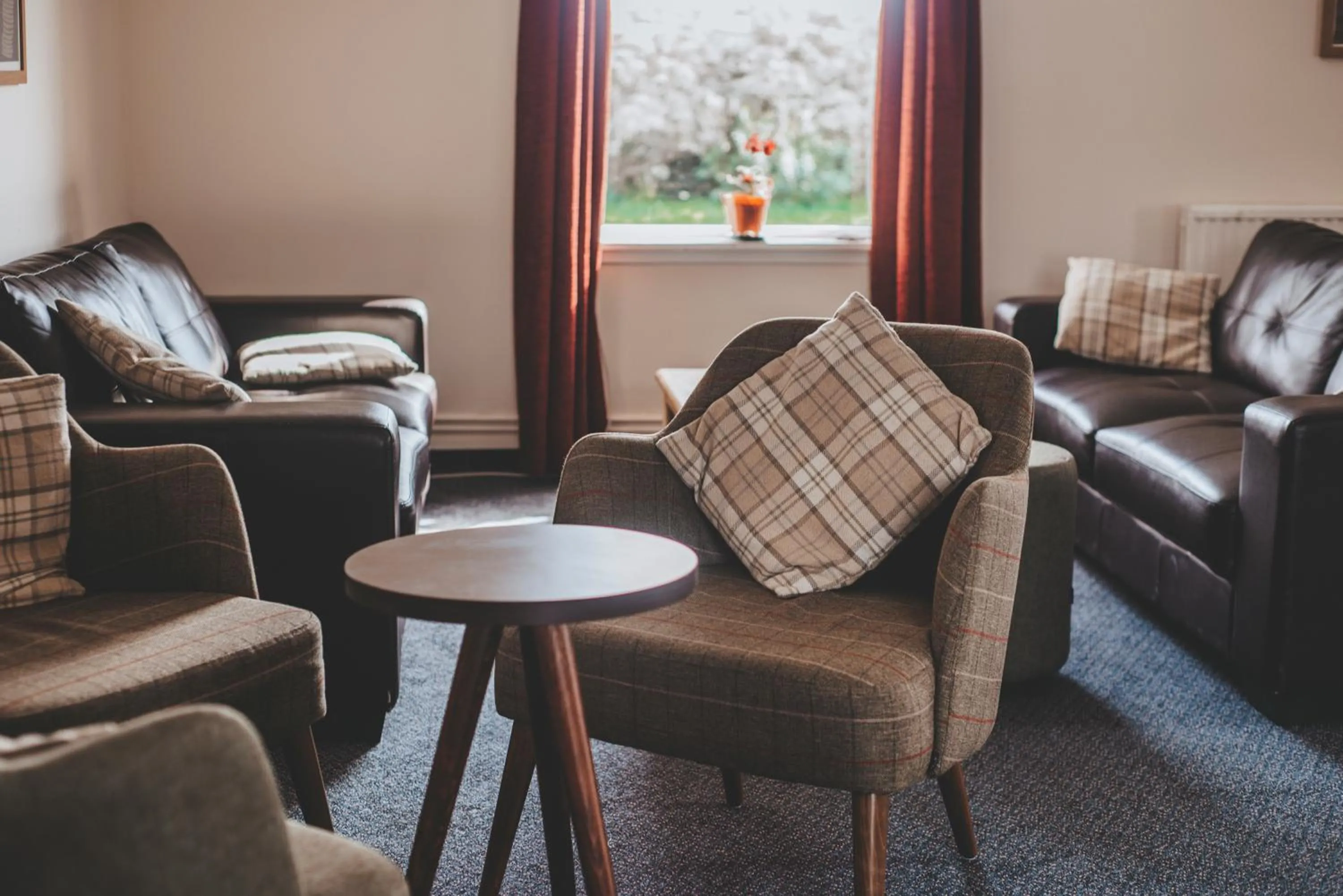 Seating area in Kirkwall Youth Hostel