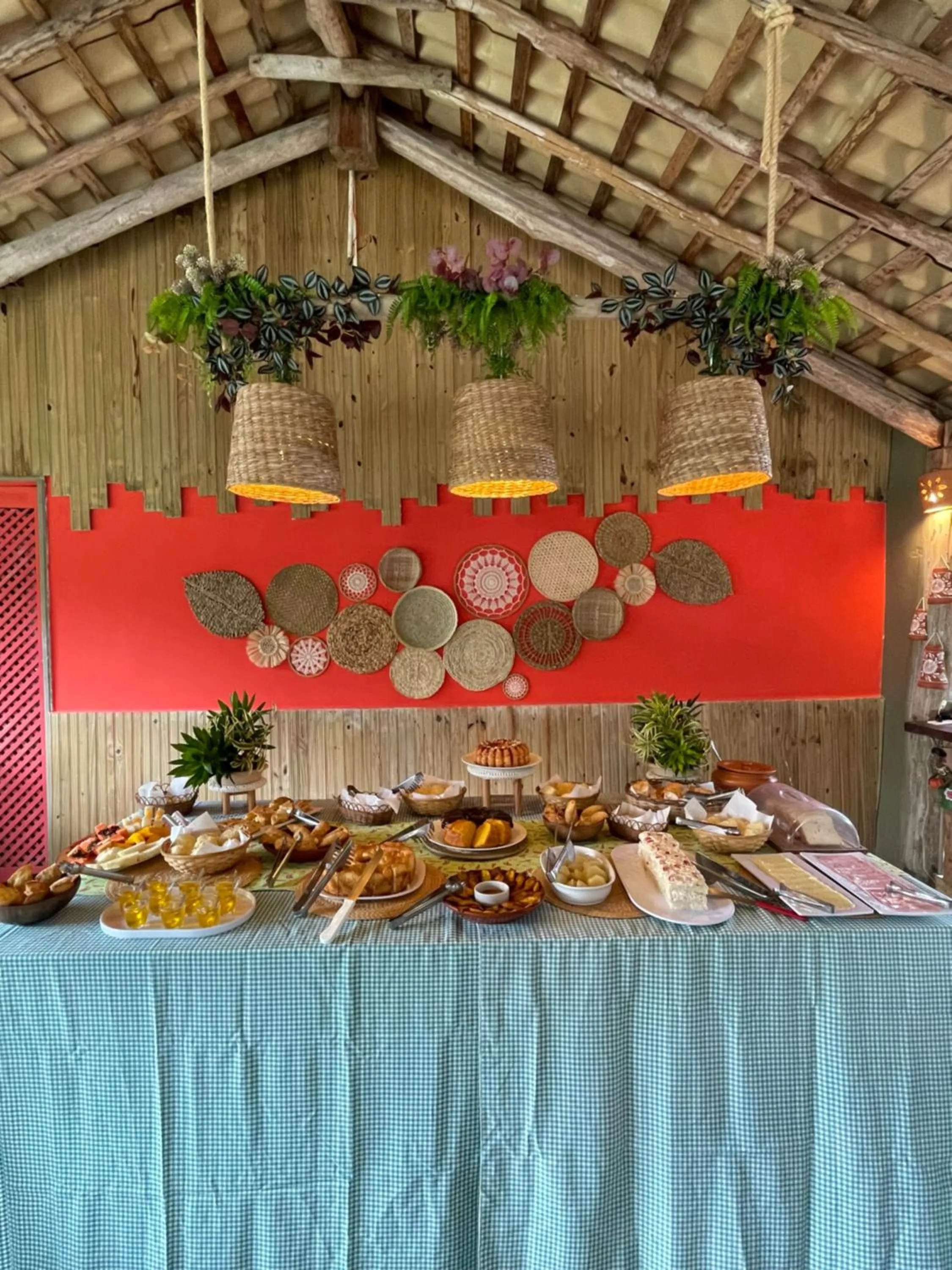 Buffet breakfast in Pousada Nascer do Sol